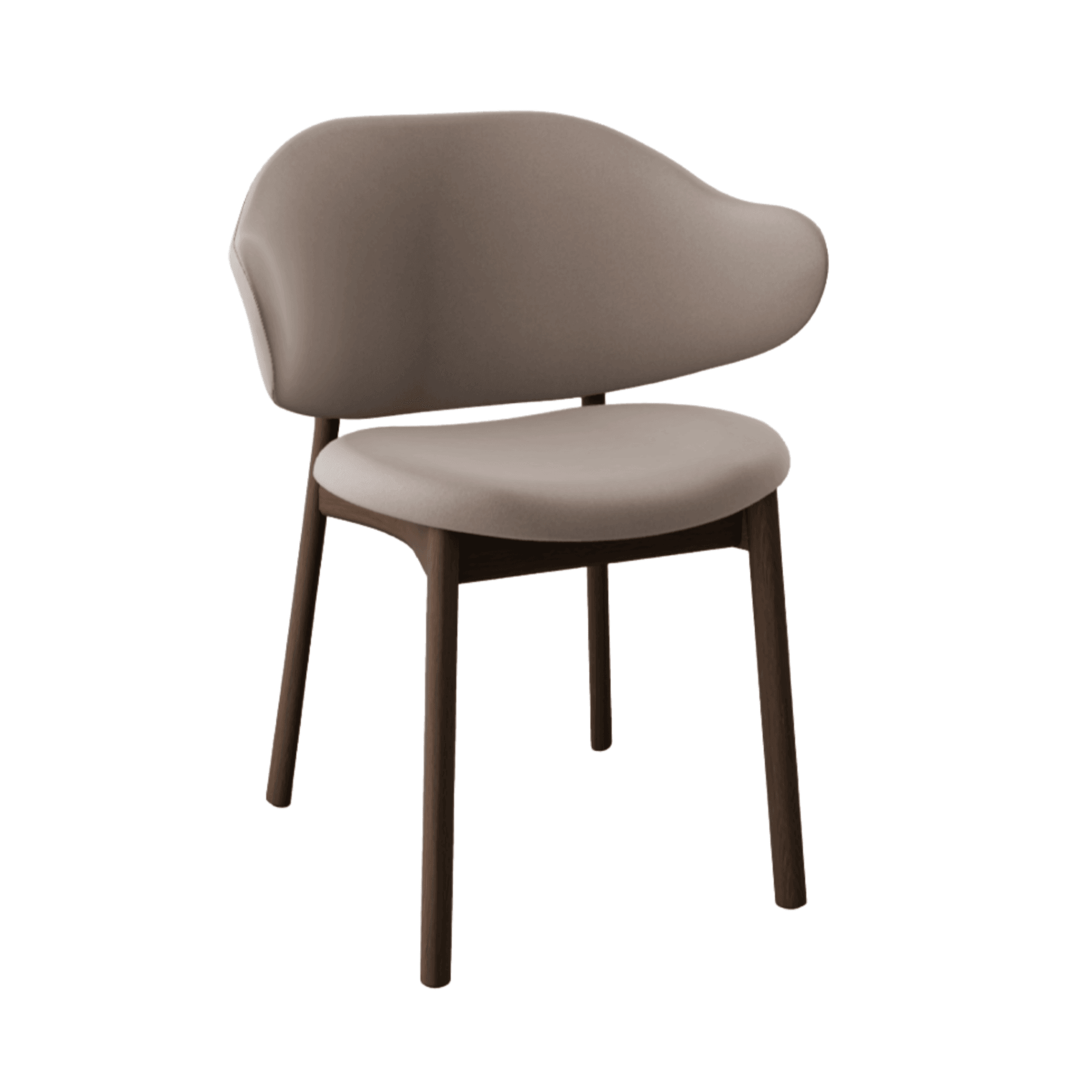 Krzesło aksamitne HOLLY piaskowy z drewnianą podstawą Calligaris    Eye on Design