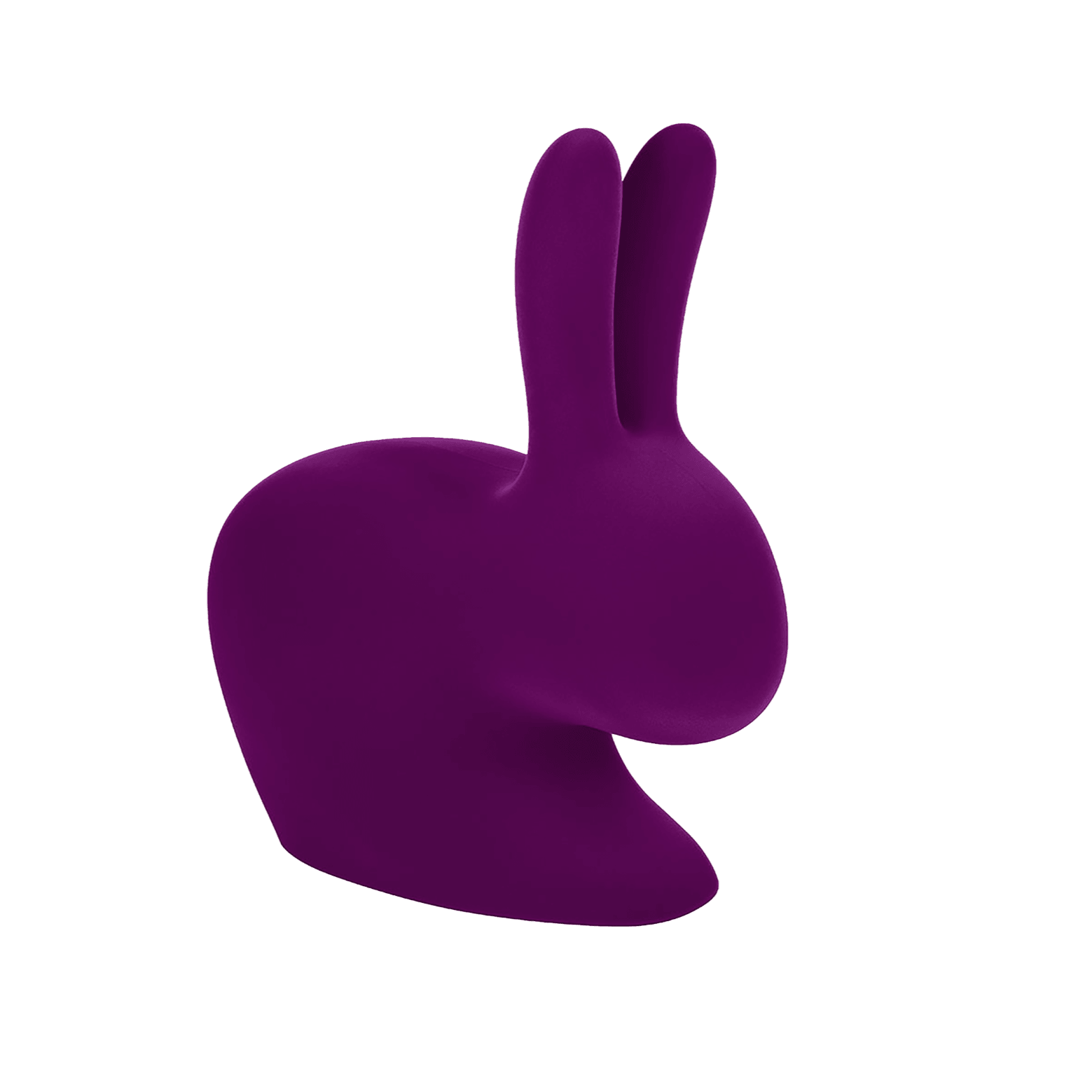 Krzesło BABY RABBIT VELVET fioletowy Qeeboo    Eye on Design