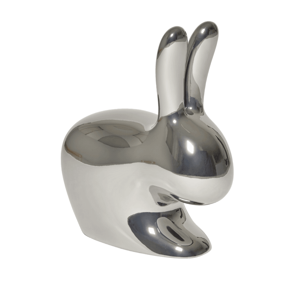 Krzesło RABBIT METALLIC srebrny Qeeboo    Eye on Design