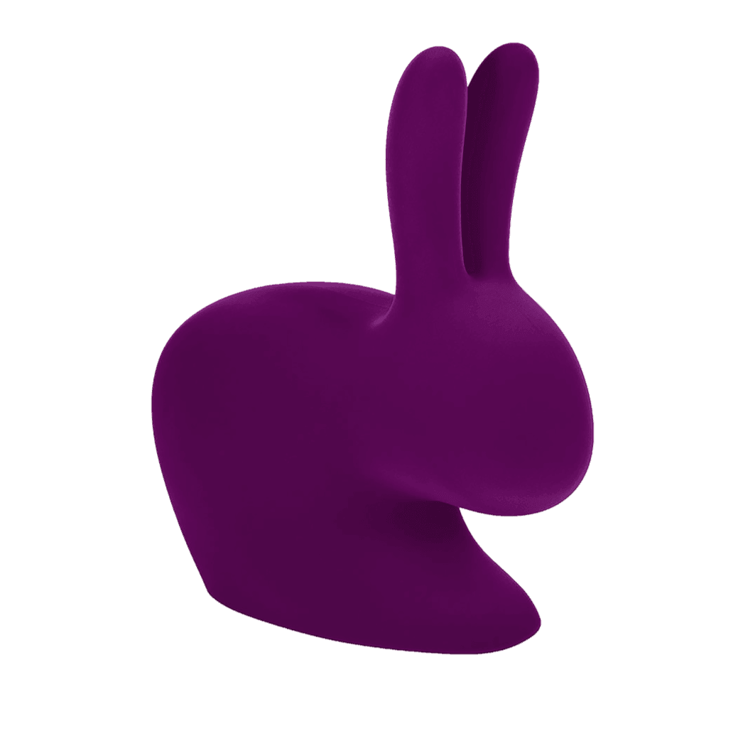 Krzesło RABBIT VELVET fioletowy Qeeboo    Eye on Design