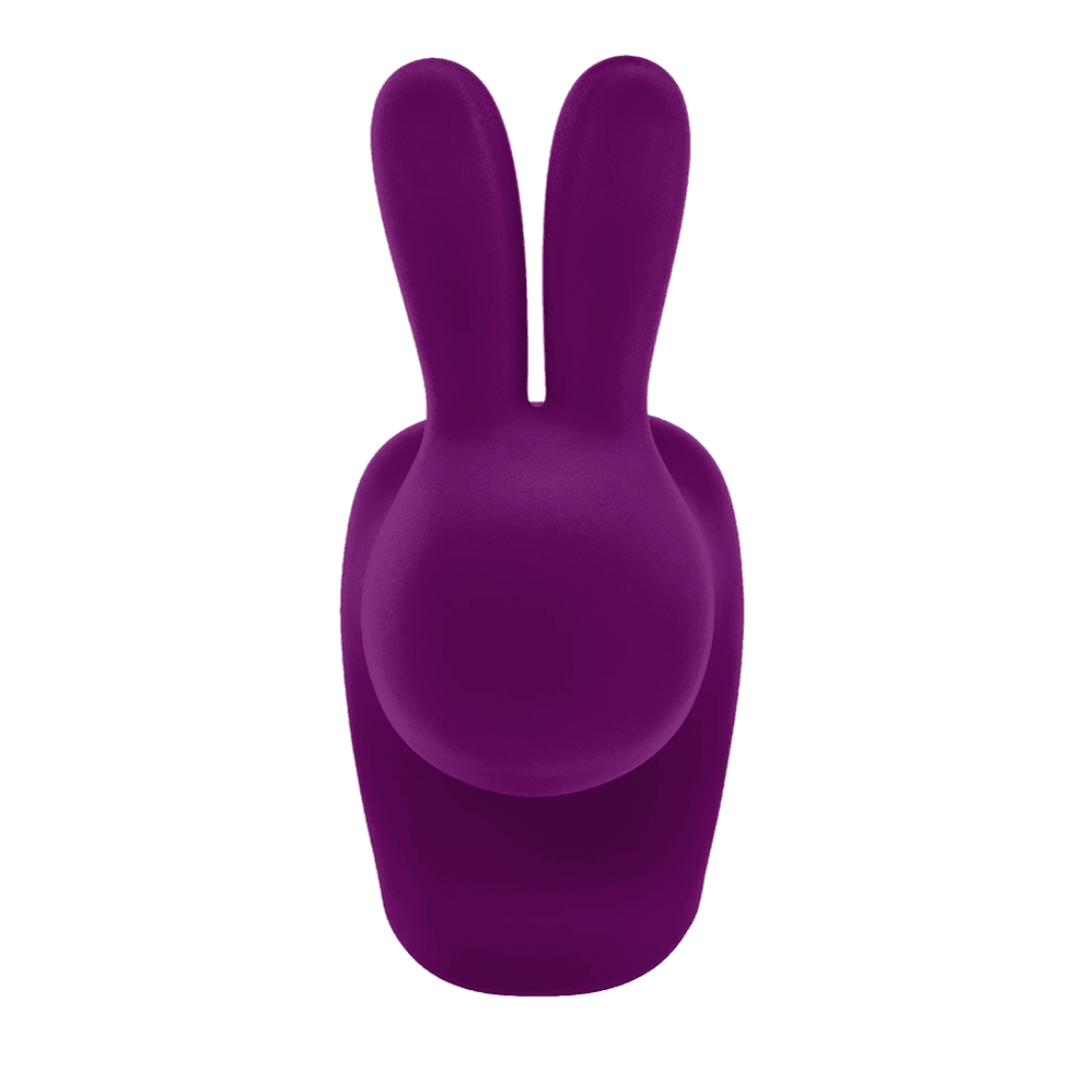 Krzesło RABBIT VELVET fioletowy Qeeboo    Eye on Design