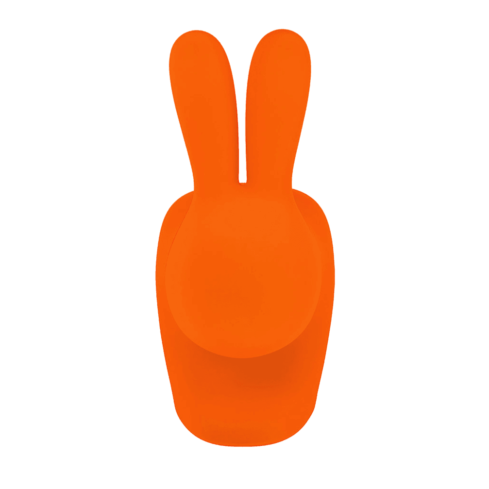 Krzesło RABBIT VELVET pomarańczowy Qeeboo    Eye on Design
