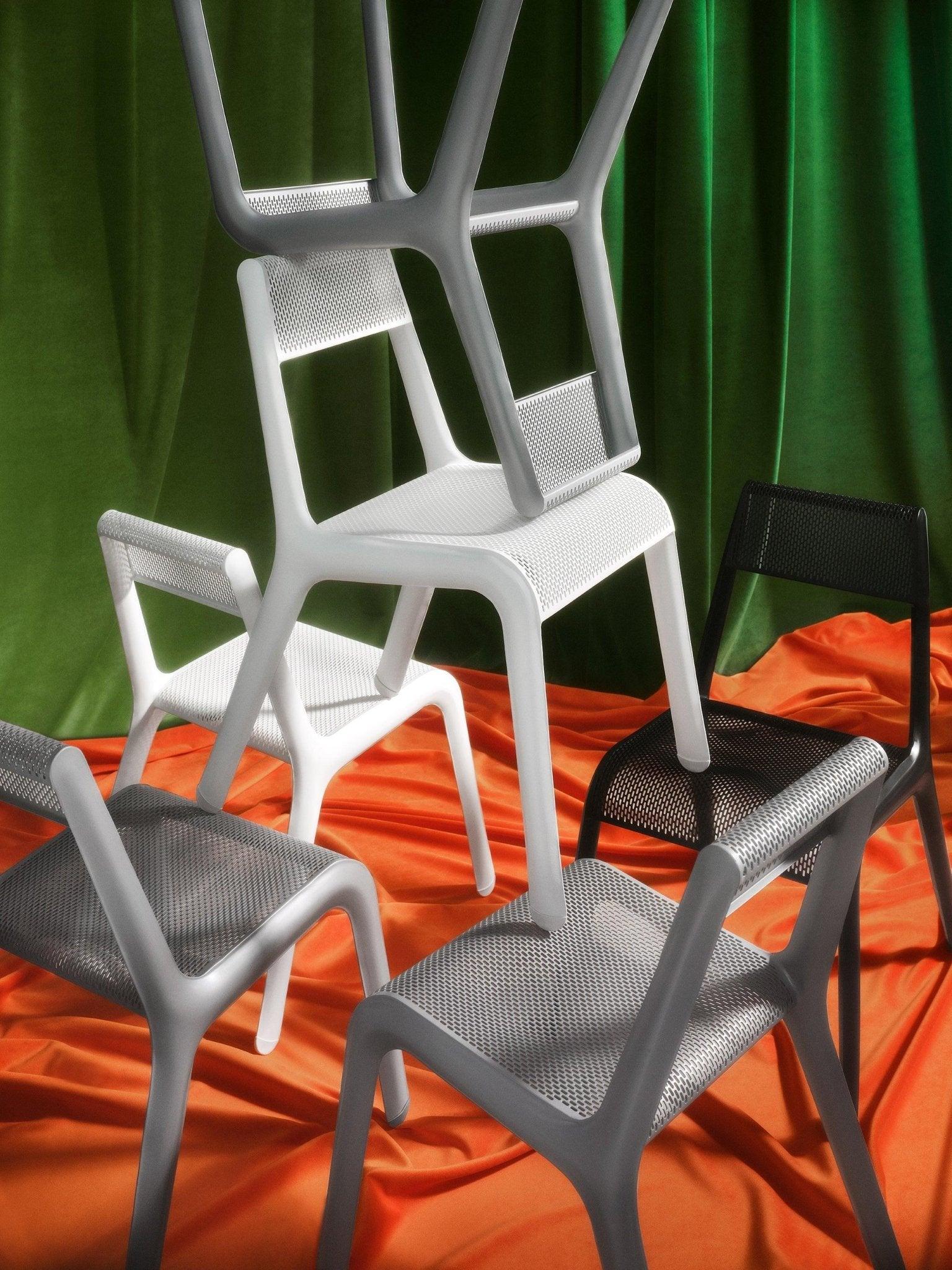 Krzesło ULTRALEGGERA szary mech mat Zieta Studio    Eye on Design