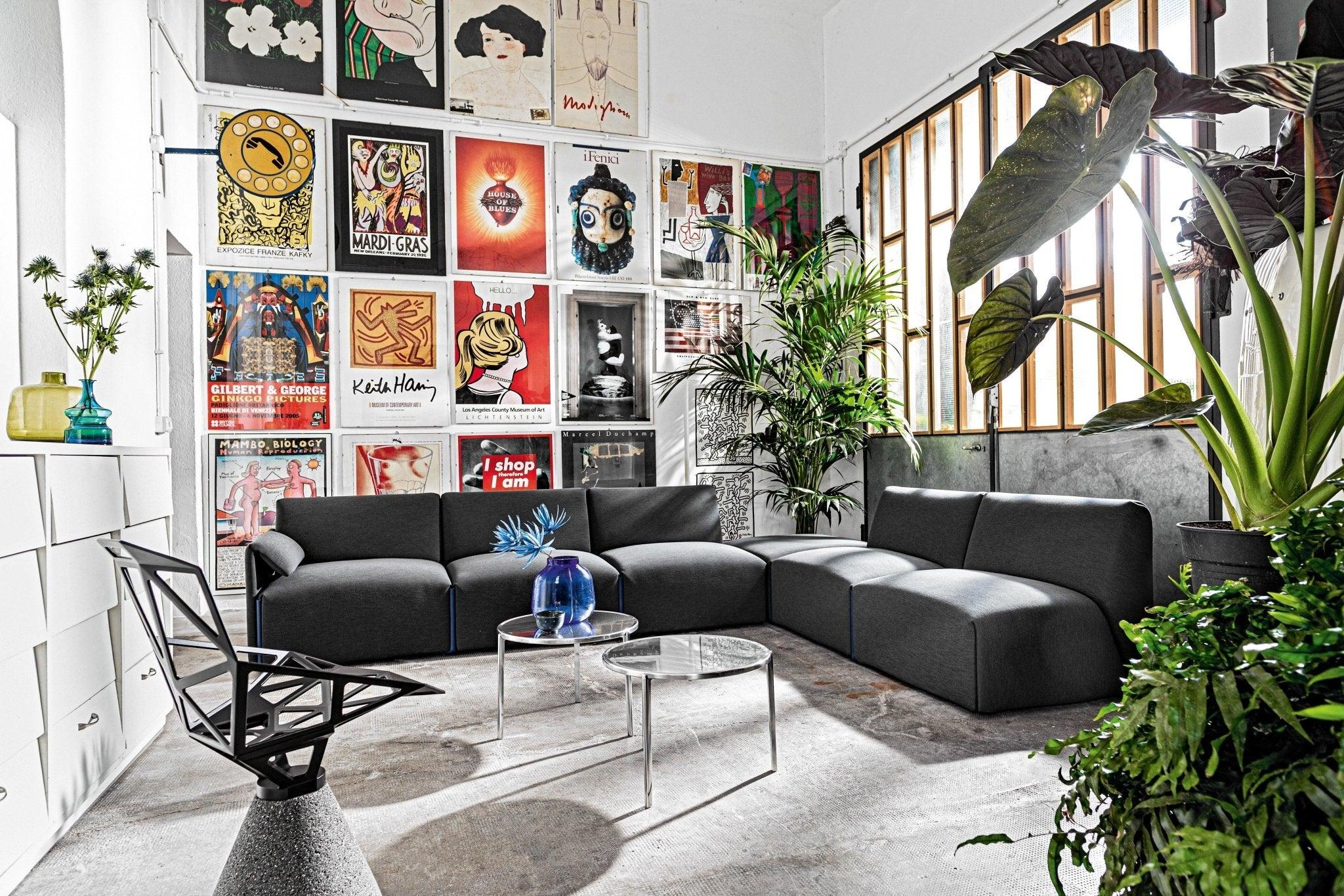 Krzesło z betonową podstawą CHAIR_ONE szarozielony Magis    Eye on Design