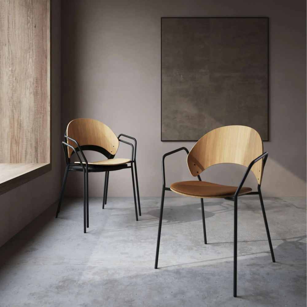 Krzesło z podłokietnikami DOSINA fornir dębowy