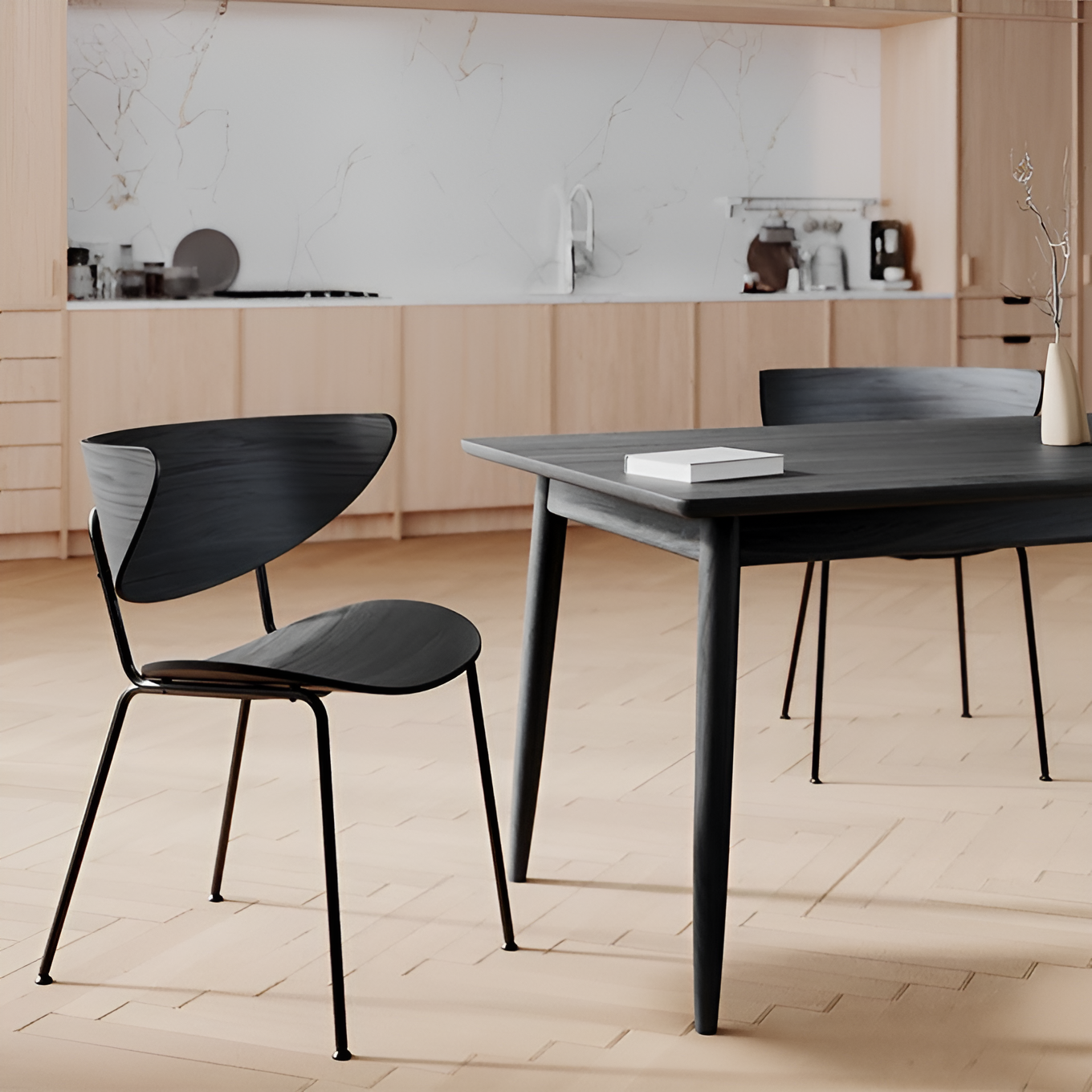 Lun chair AM-2501 Black base