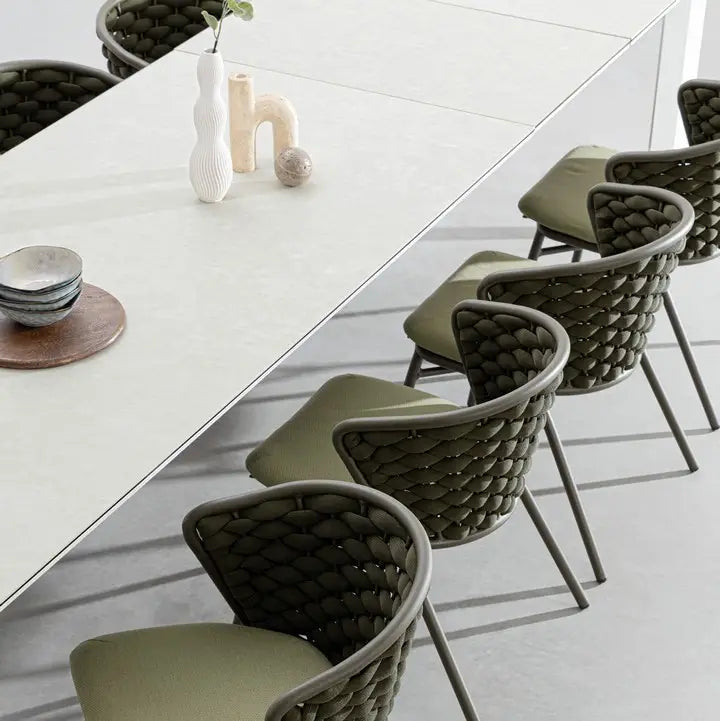 HARLOW olive outdoor chair
