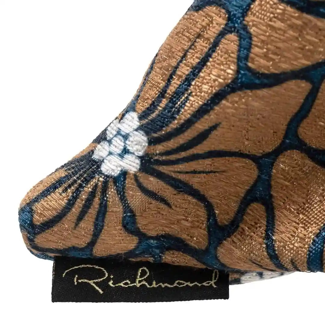 VALERY Pillow Brown with Navy Blue