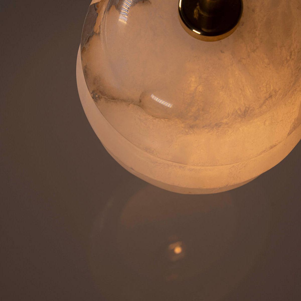 Lampa alabastrowa wisząca KALLIOPE nikiel Embassy Interiors    Eye on Design