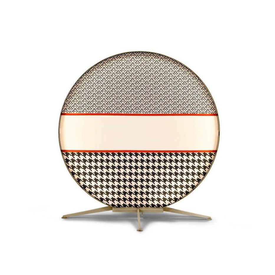 Lampa BABU MEDIUM szampański Contardi ciemnopomarańczowa welurowa wstążka bez dodatkowych akcesoriów  Eye on Design