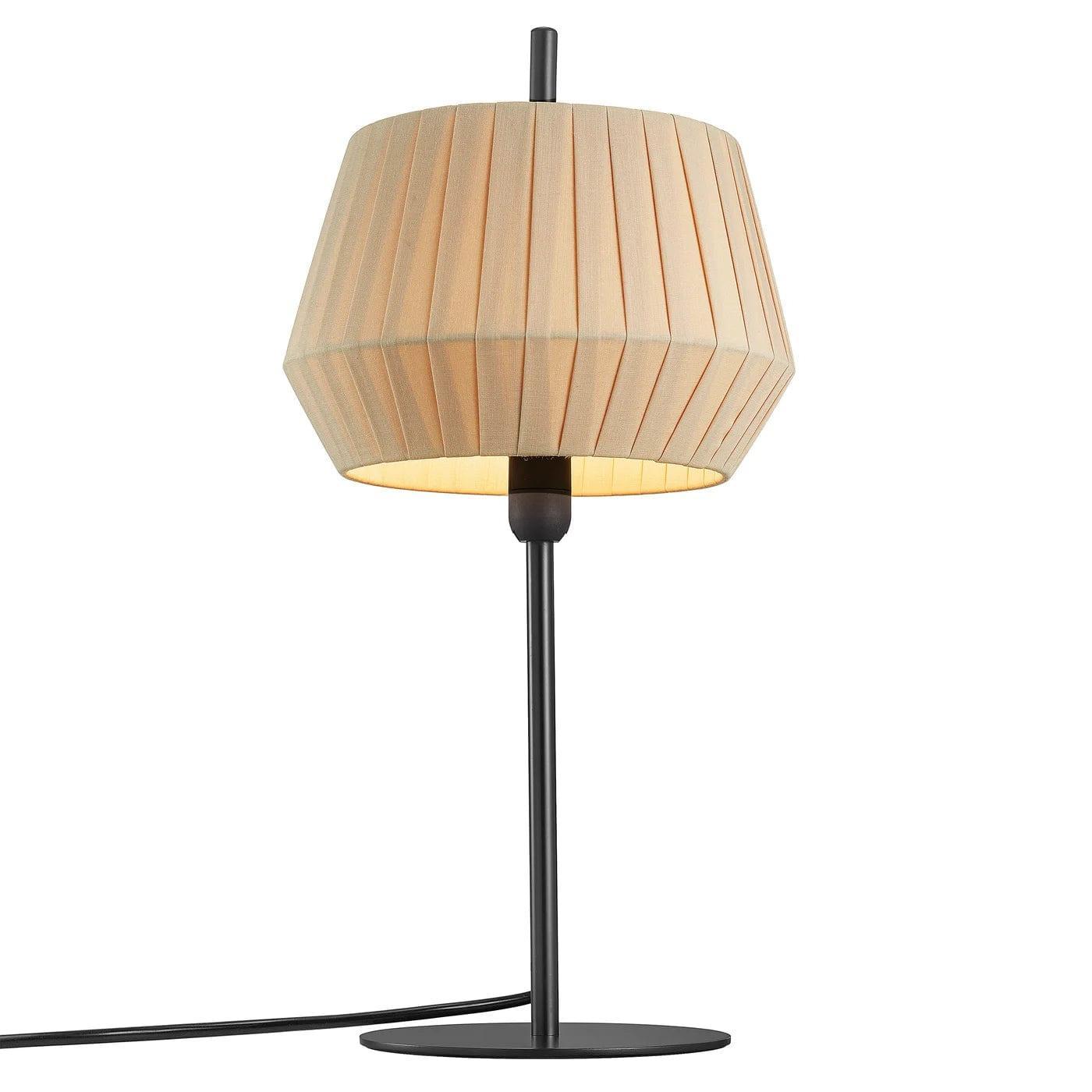 Lampa stołowa DICTE beżowy – bawełna