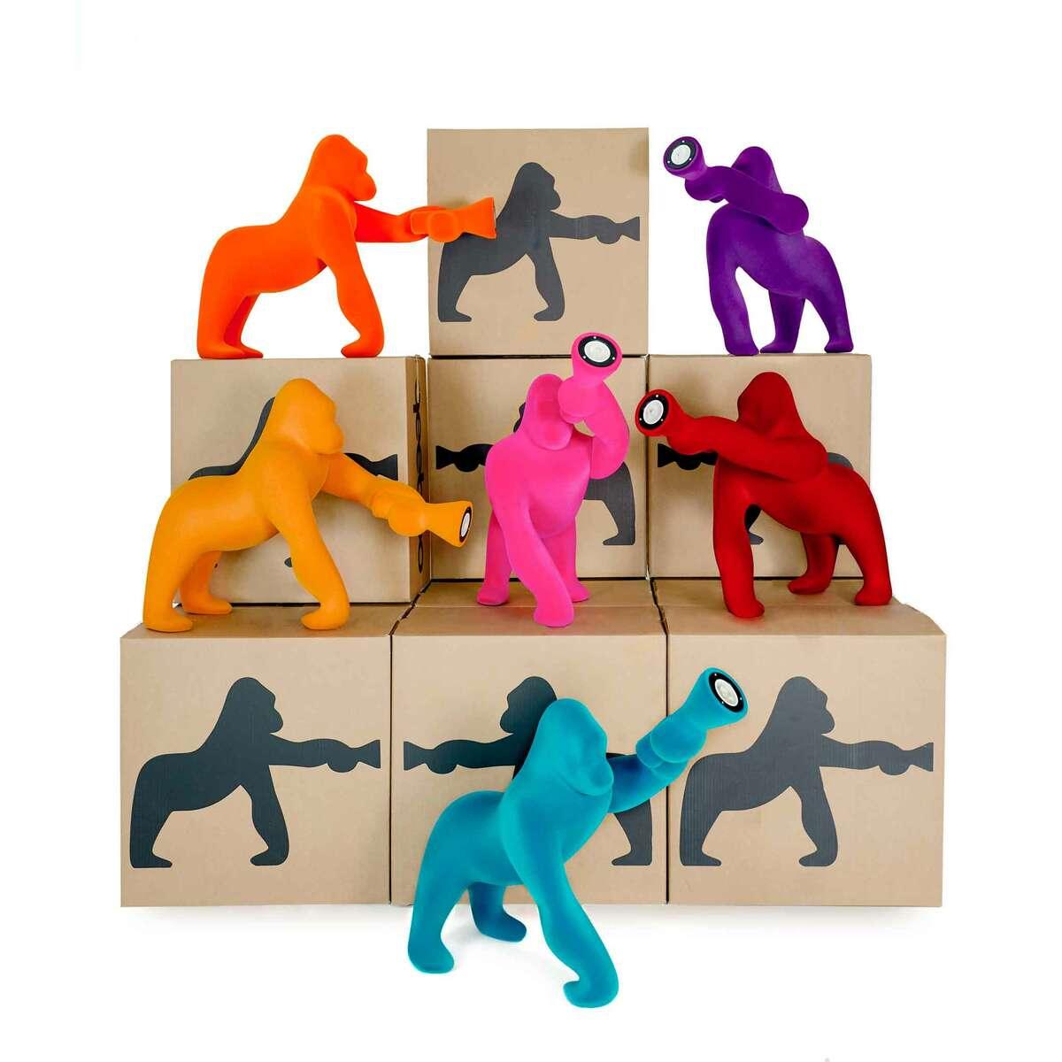 Lampa stołowa KONG VELVET pomarańczowy Qeeboo    Eye on Design