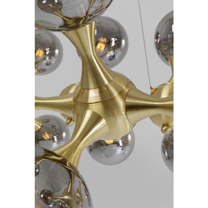 Lampa wisząca ATOMIC BALLS złoty z dymionym szkłem – Kare Design