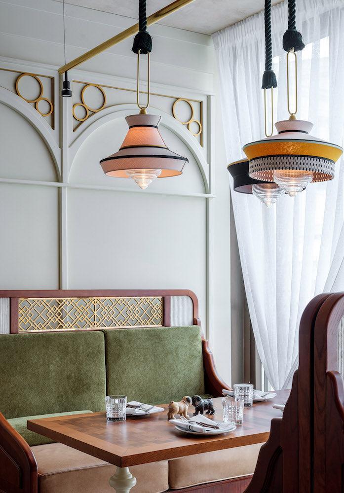 Lampa wisząca CALYPSO GUADALOUPE czarno-biały Contardi    Eye on Design