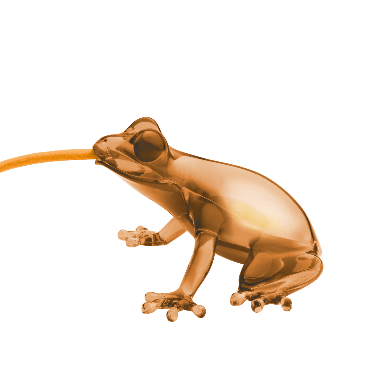 Lampa wisząca HUNGRY FROG bursztyn Qeeboo    Eye on Design
