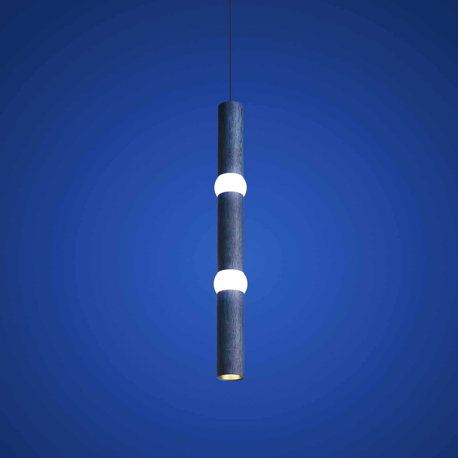 LIGHTBONE pendant lamp blue oak