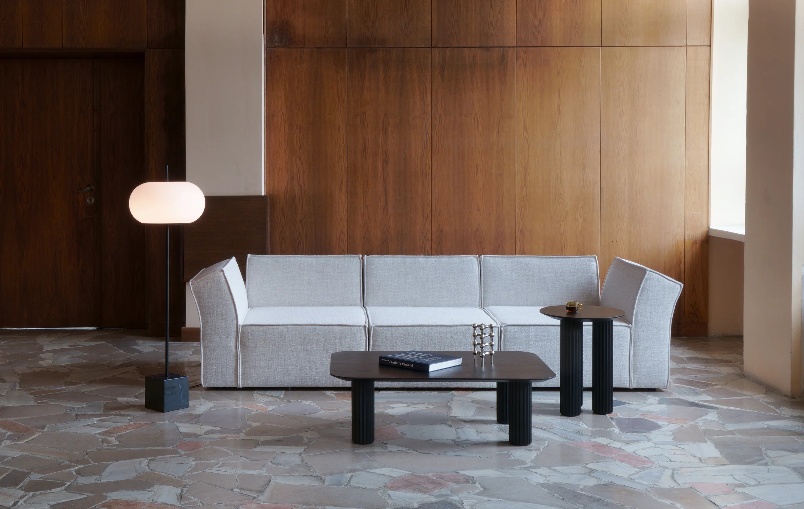 PIU Floor Lamp Black Marble - Display Model