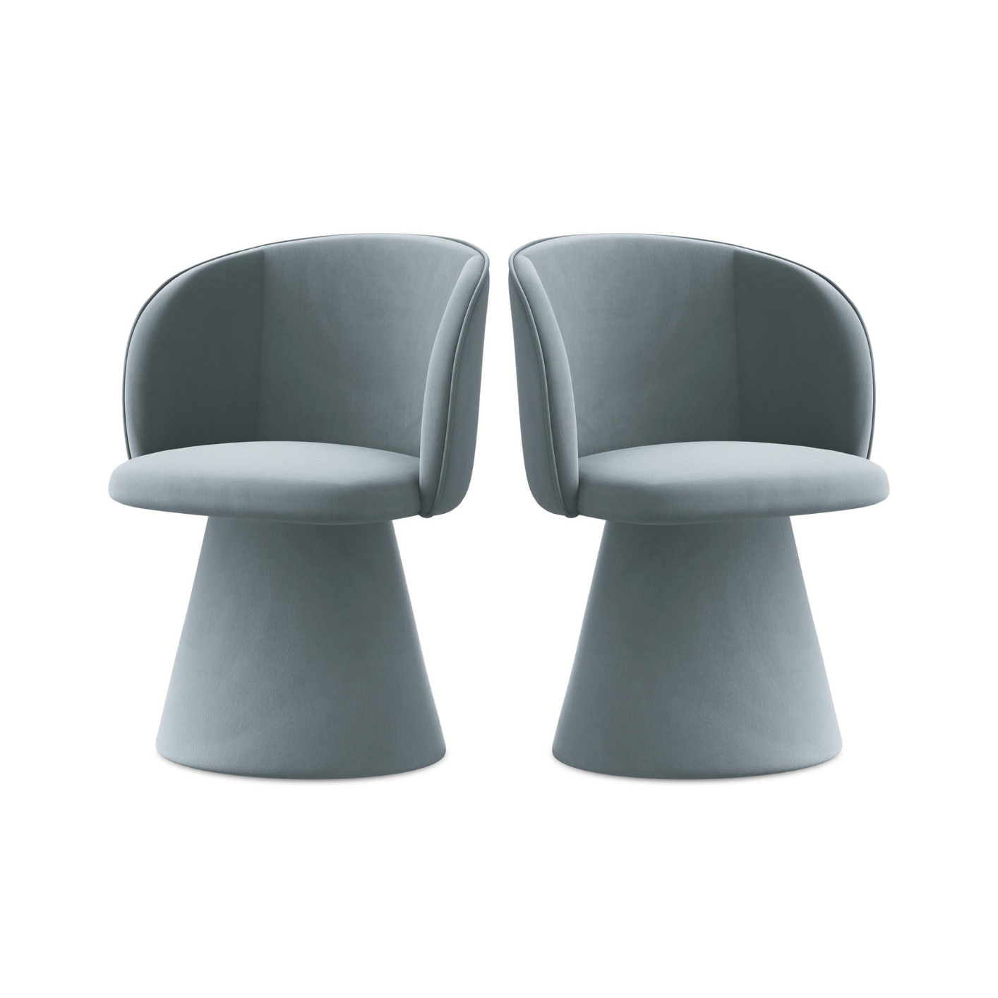 Velvet Chair MAIA Light Blue
