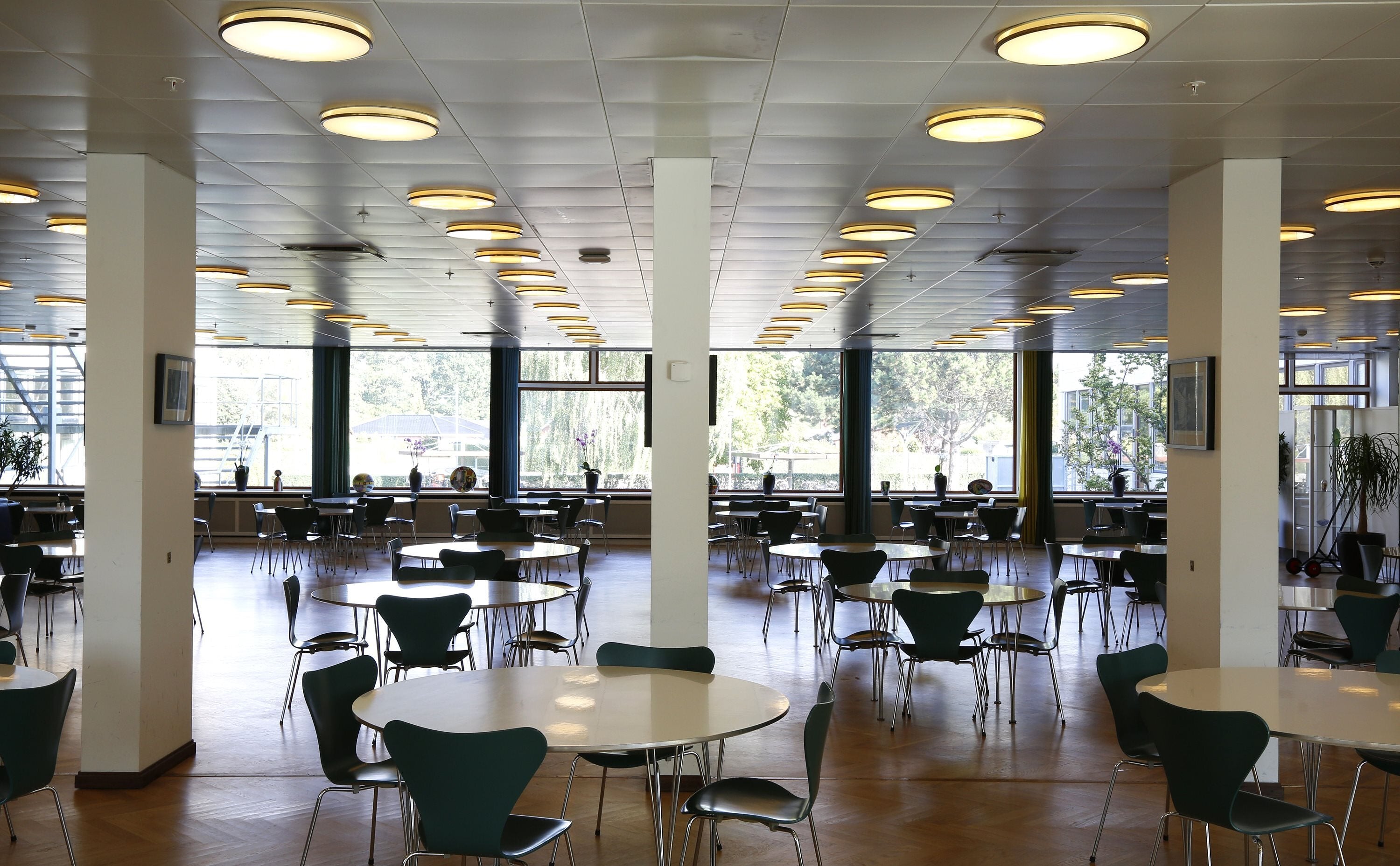 AJ MUNKEGAARD white ceiling light with brass finish