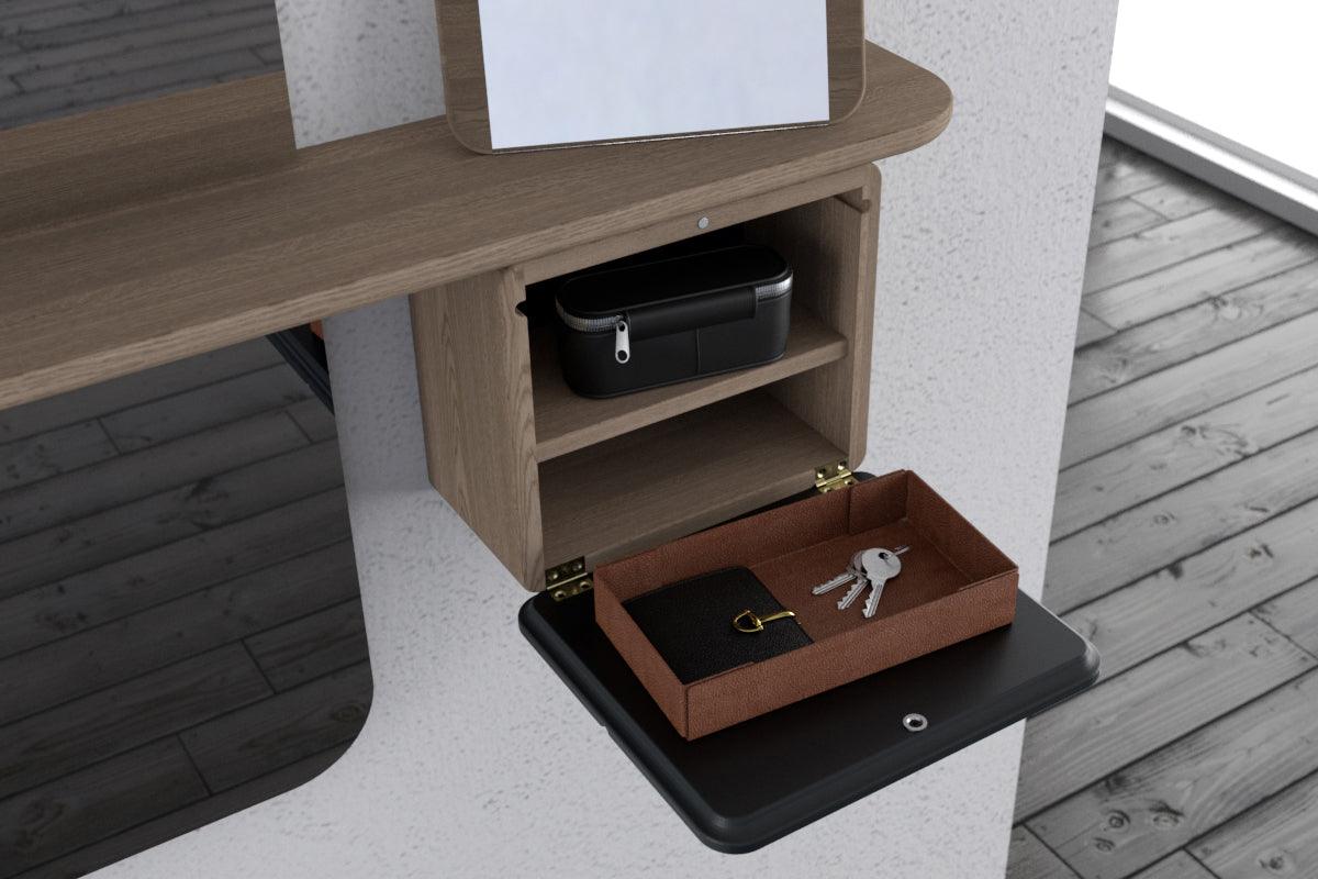 Lustro ONE MORE LOOK różowy z dębem UMAGE    Eye on Design