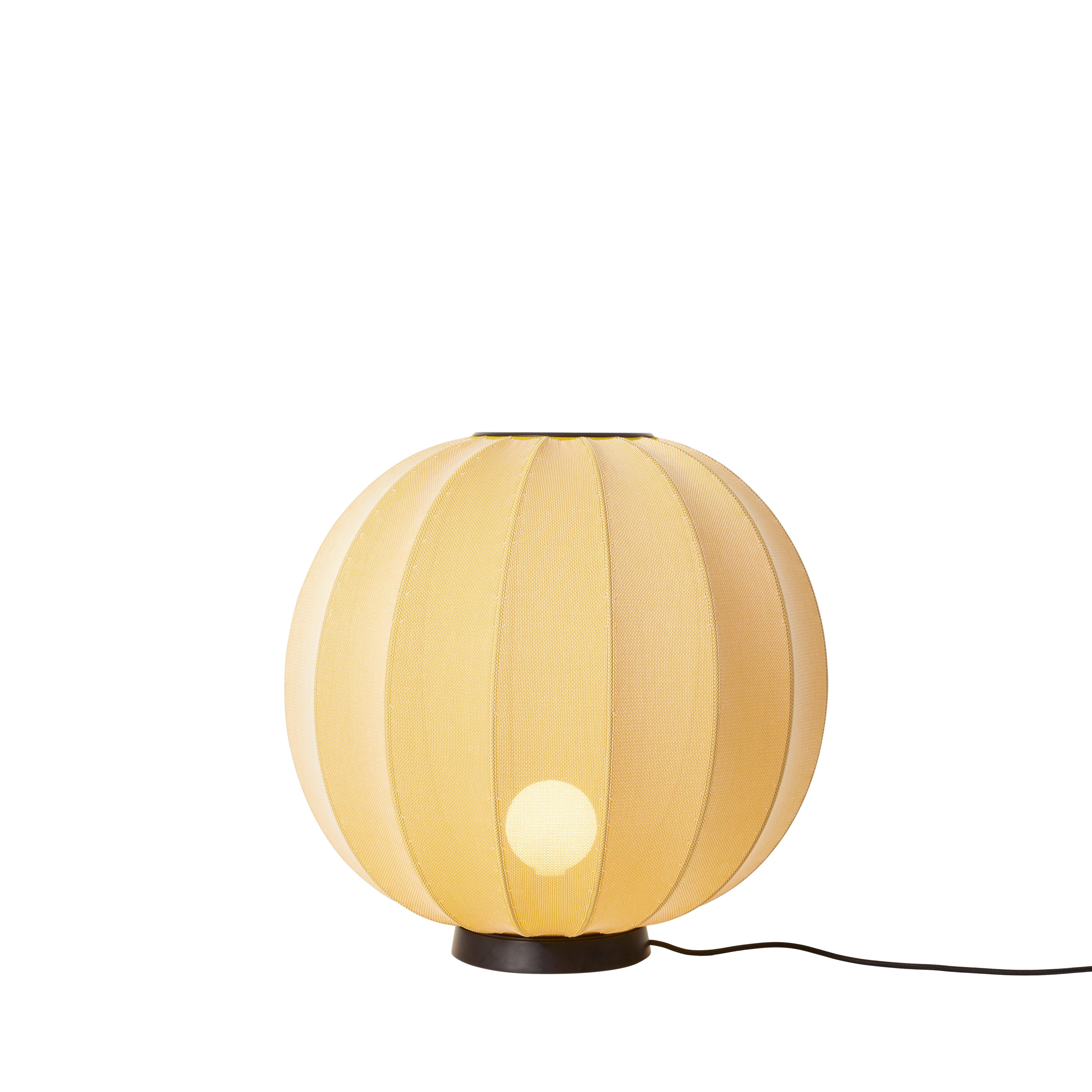 Low floor lamp Knit-Wit Level Yellow