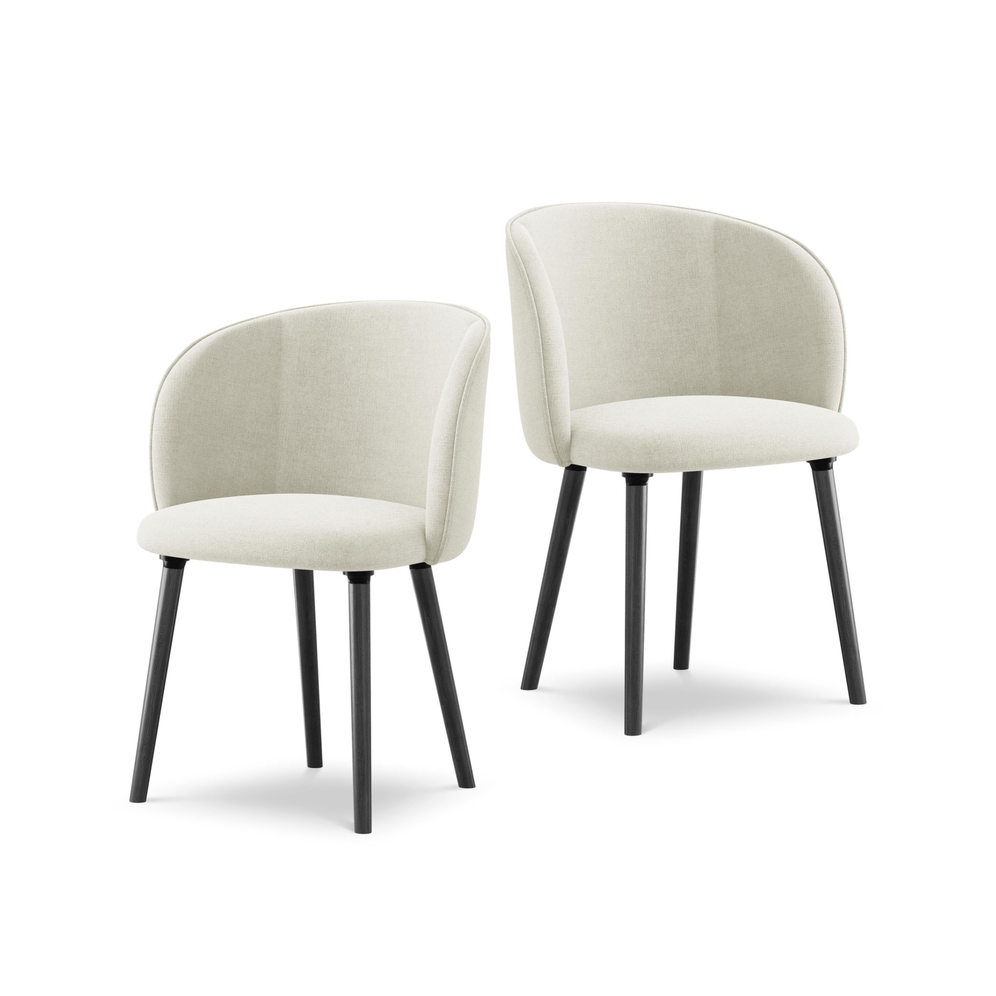 MAIA Chair beige with black oak base