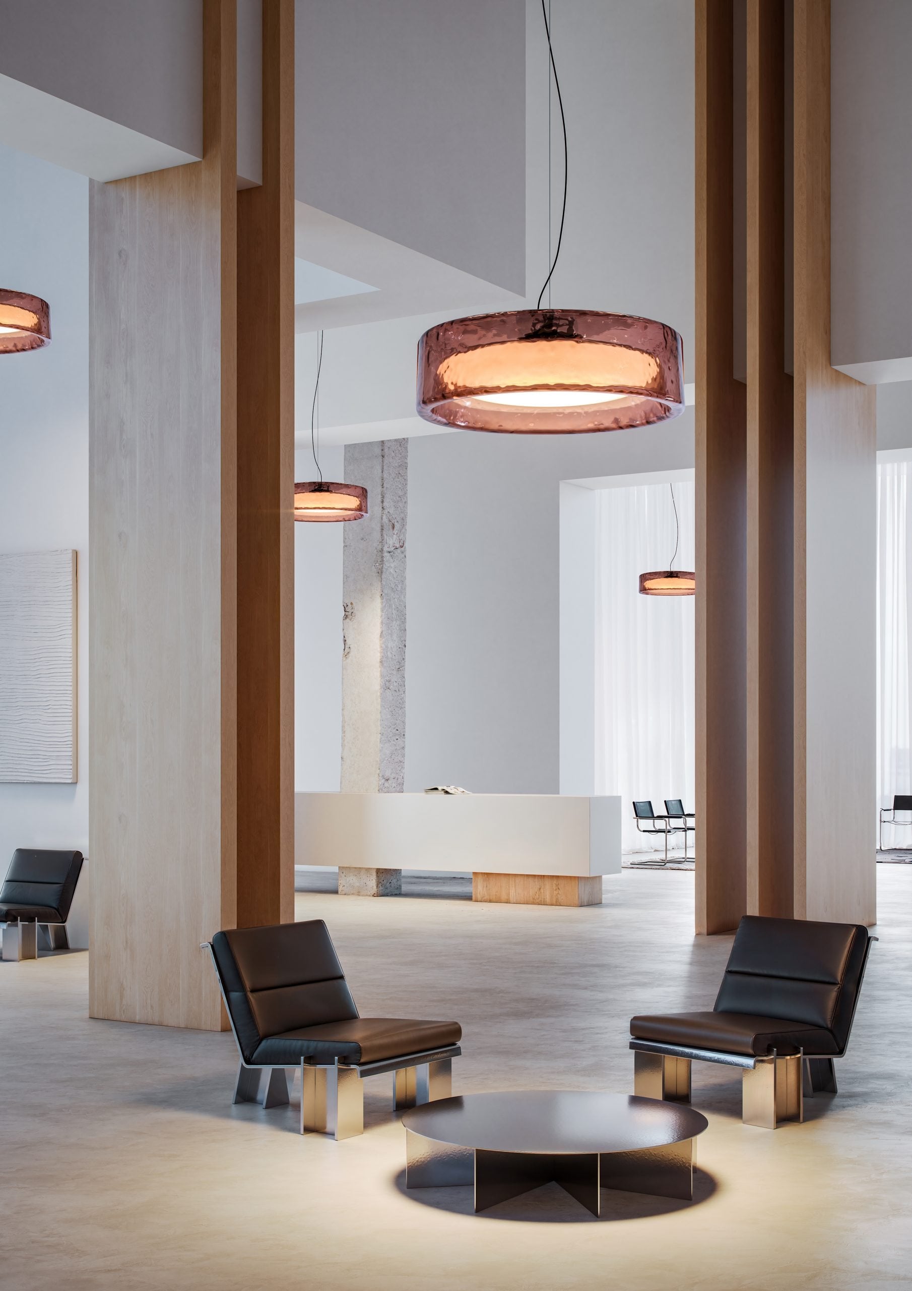 Lampa wisząca RINGO PENDANT różowy