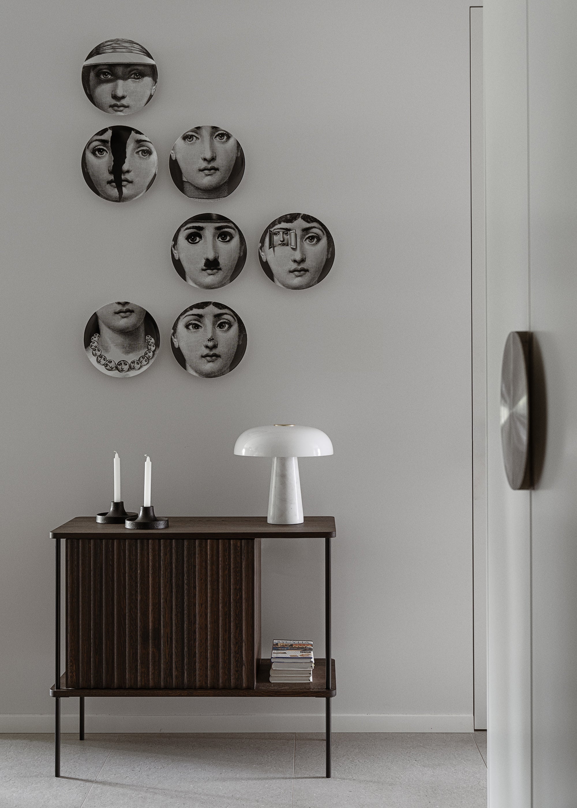 MAYA Cabinet Bleached Oak Wood