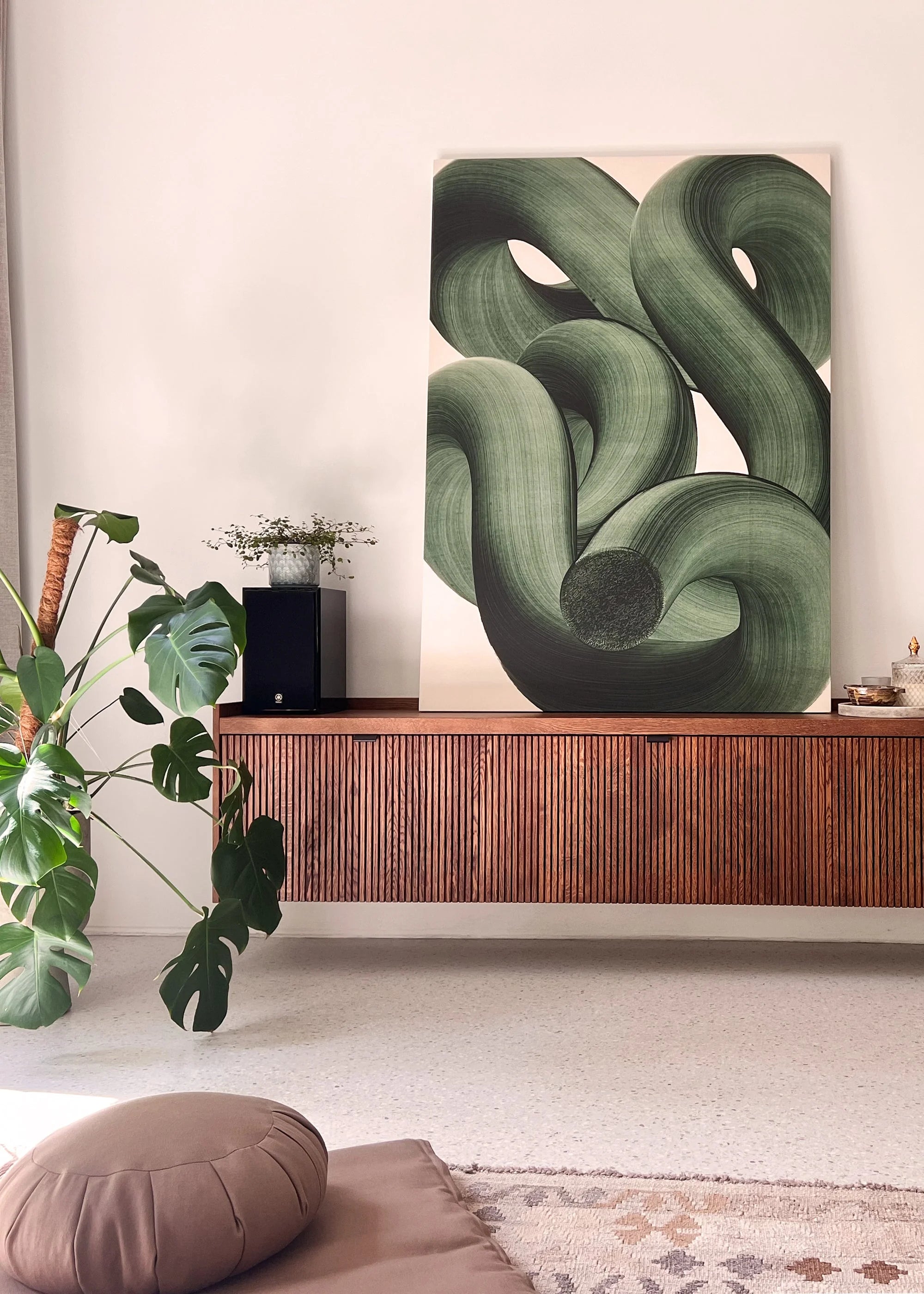 Szafka wisząca RTV MEDA ciemne drewno dębowe