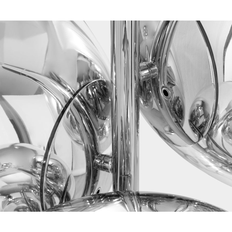 Silver melt chandelier