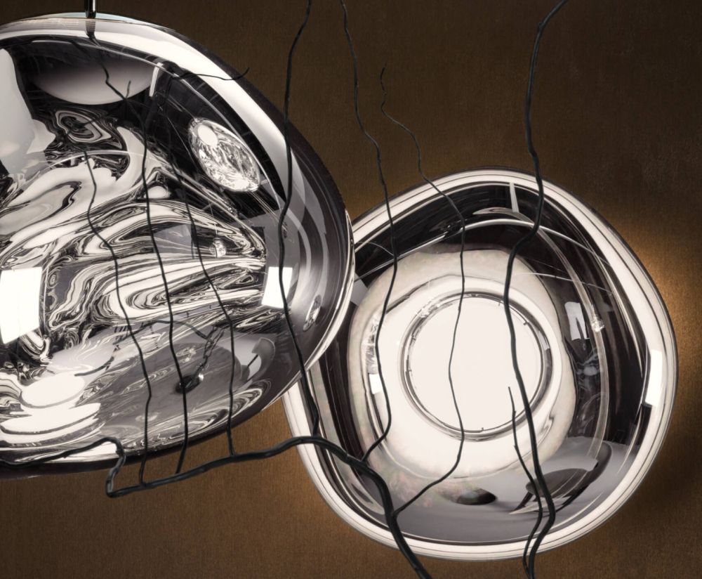 Nástěnné svítidlo MELT stříbrné