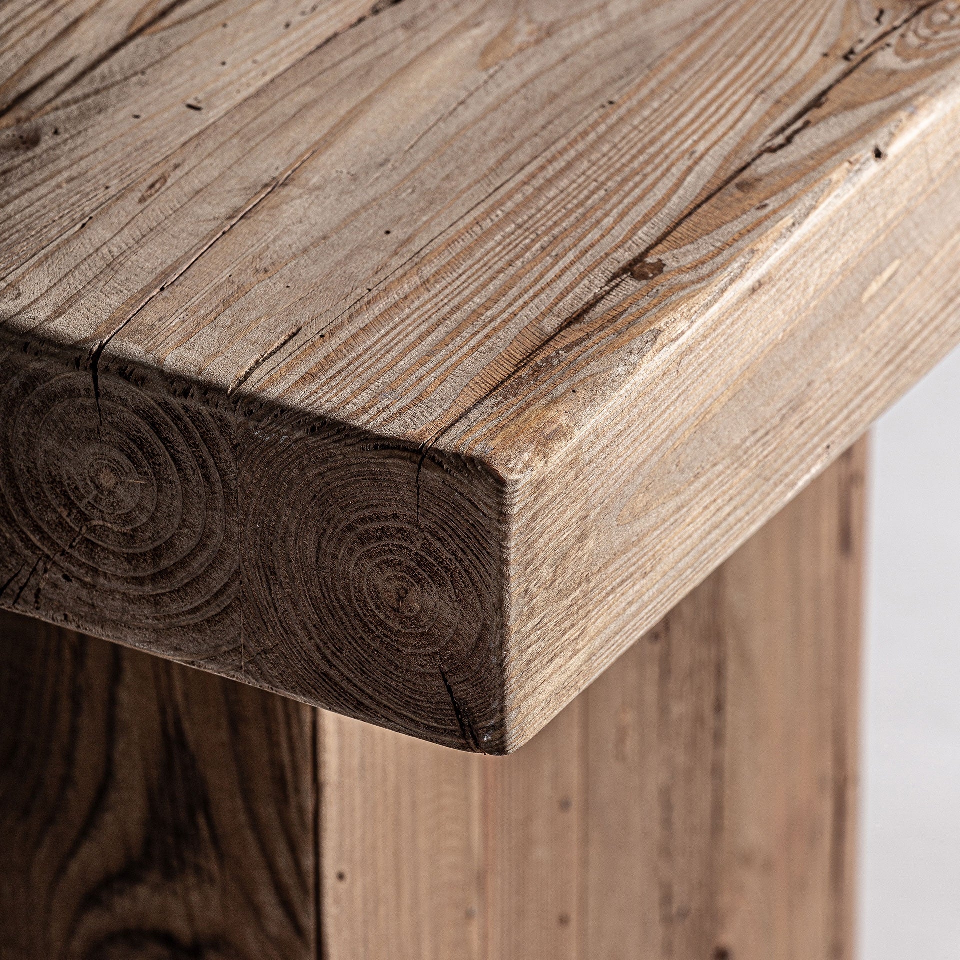 BREIVE Side Table Recycled Pine Wood