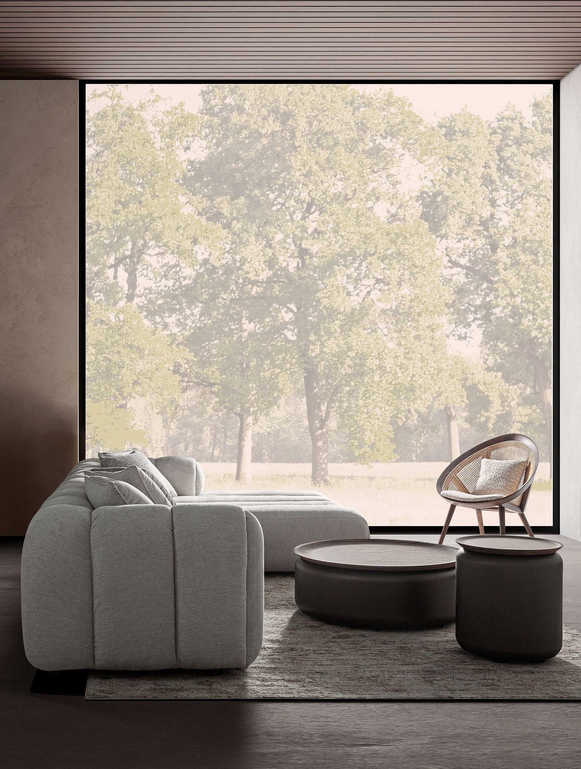 Boční stolek BUGDORF hnědý