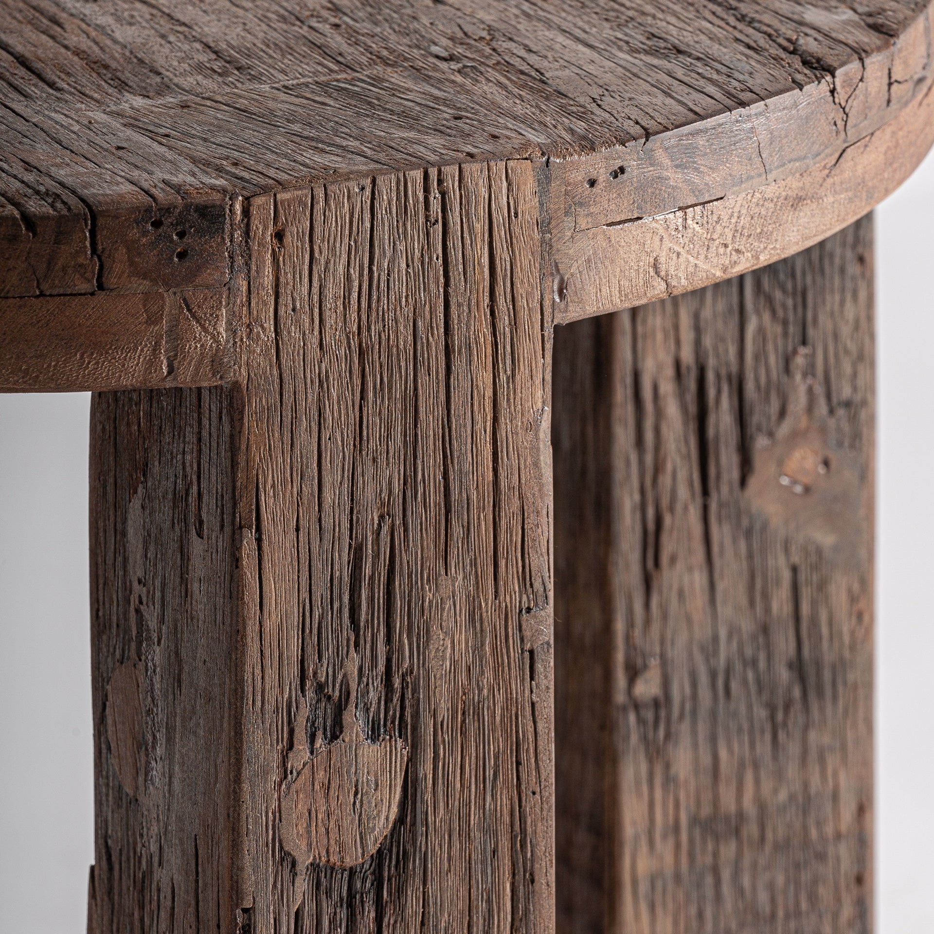 LOSSE Side Table Recycled Wood