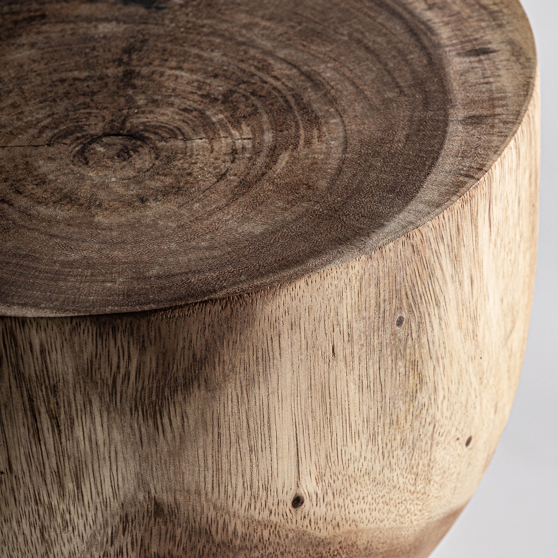 Stolík ve tvaru přesýpacích hodin RIMINI dřevo suar