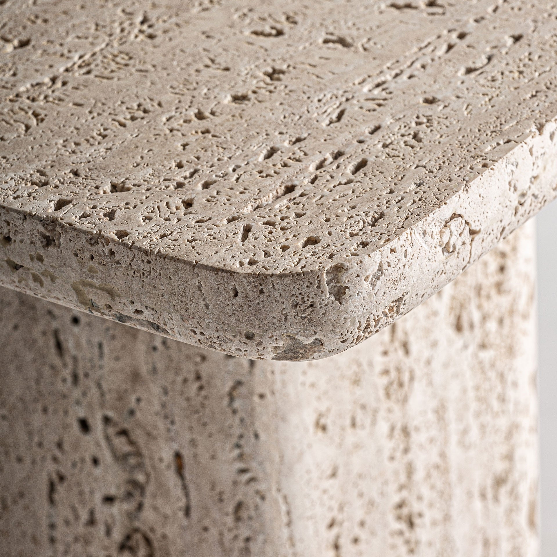THEUVILLE Side Table Travertine