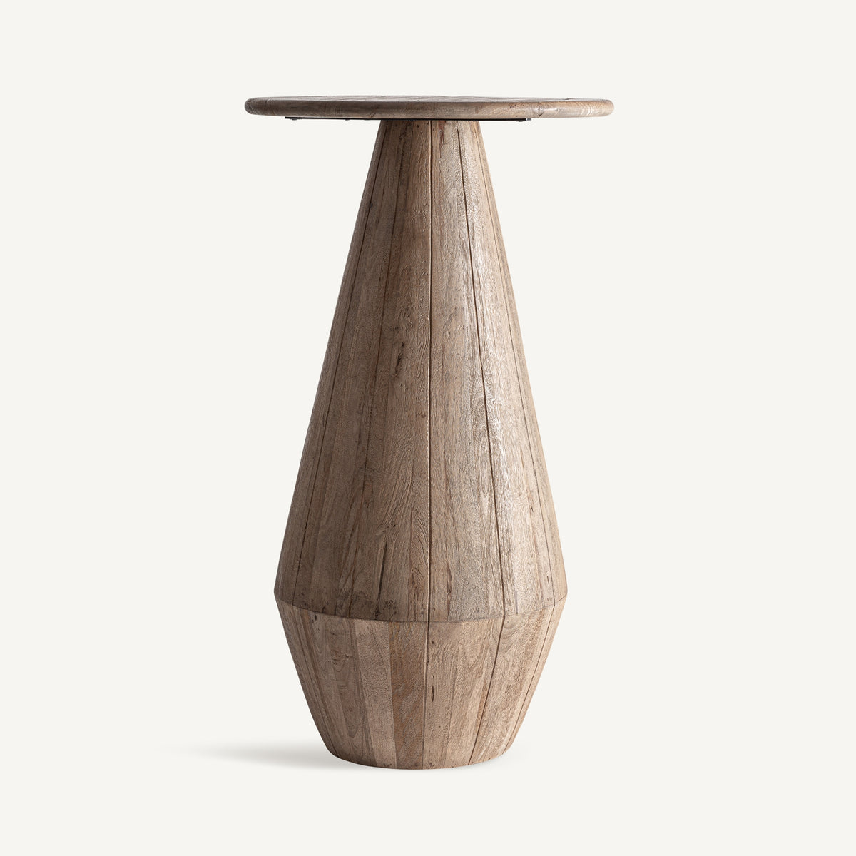 Stół barowy okrągły JACQUARD drewno mango do jadalni – Vical