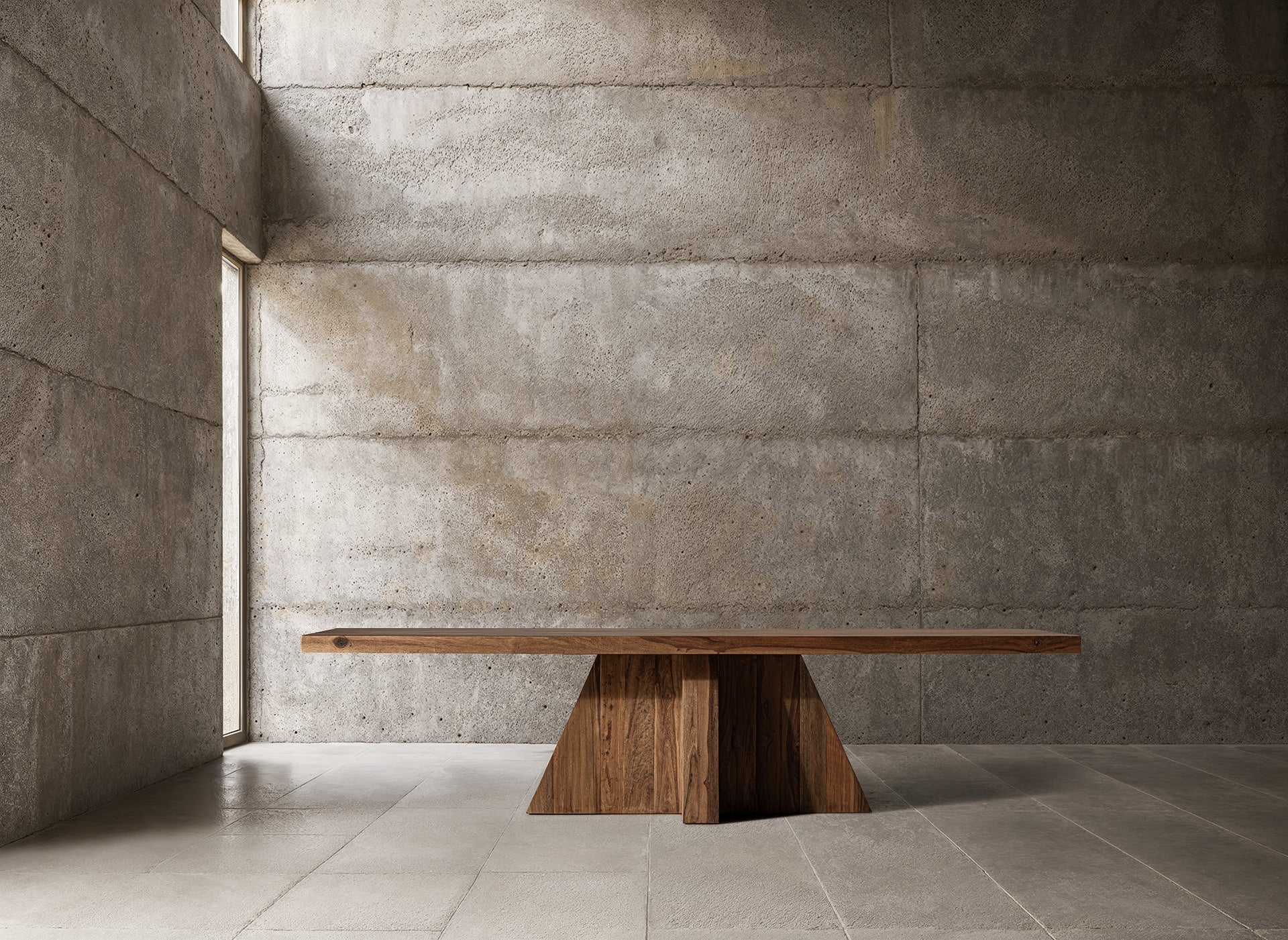 BRUTALIST Recycled Wood Table