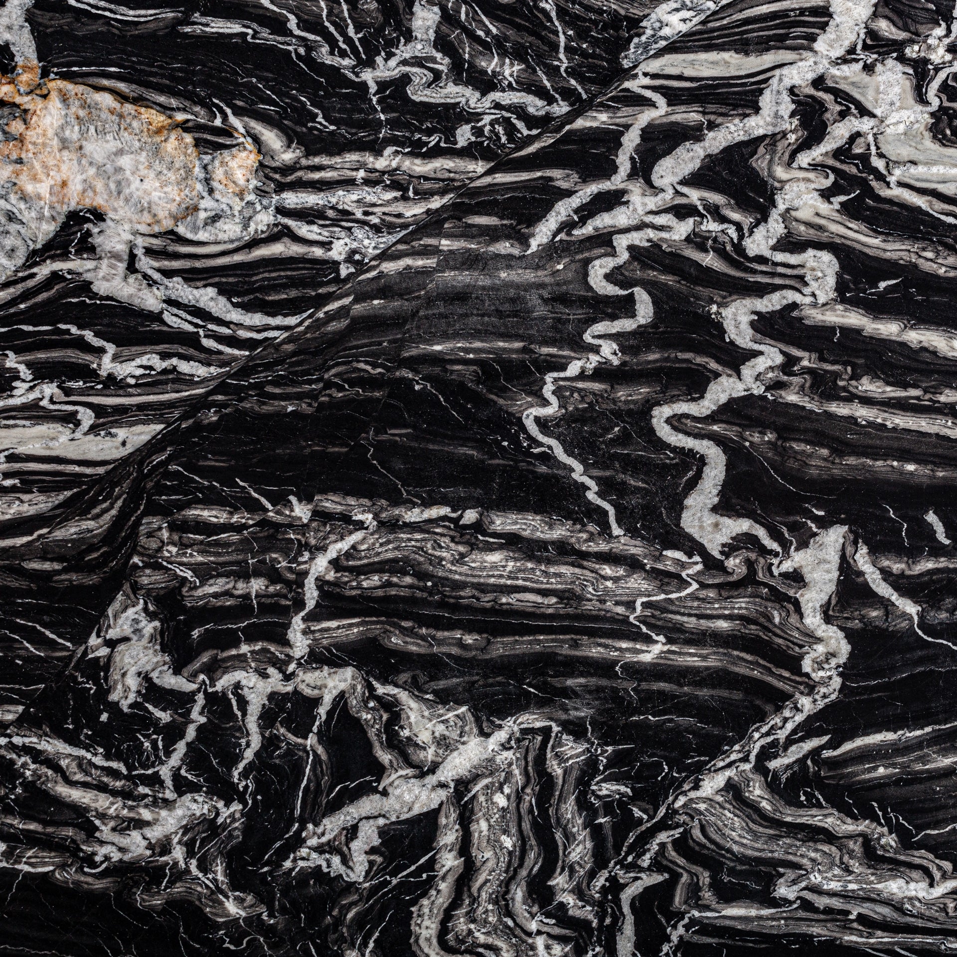 Stůl GAUTBY černý mramor