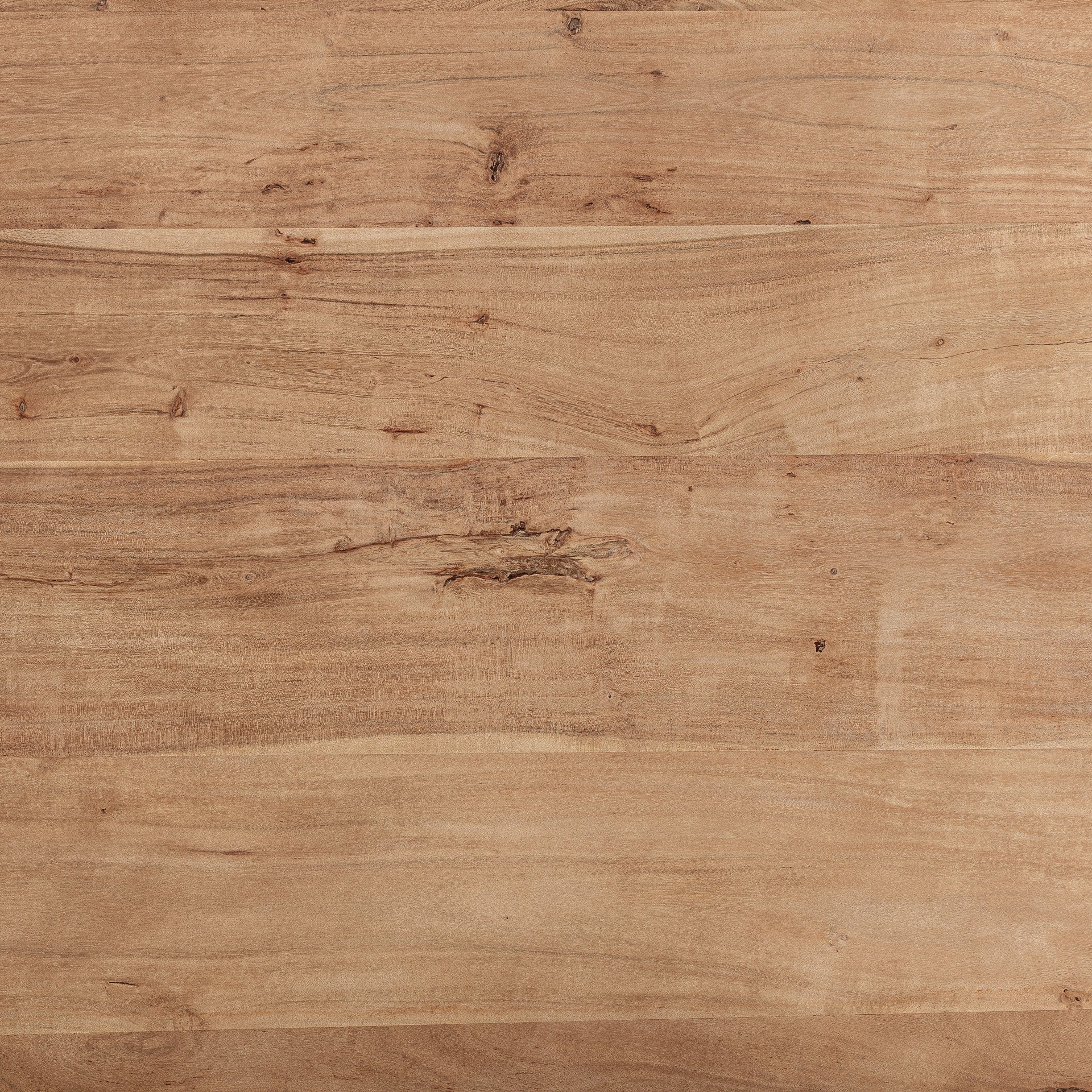 Stůl KNAITH z akáciového dřeva s černým podstavcem