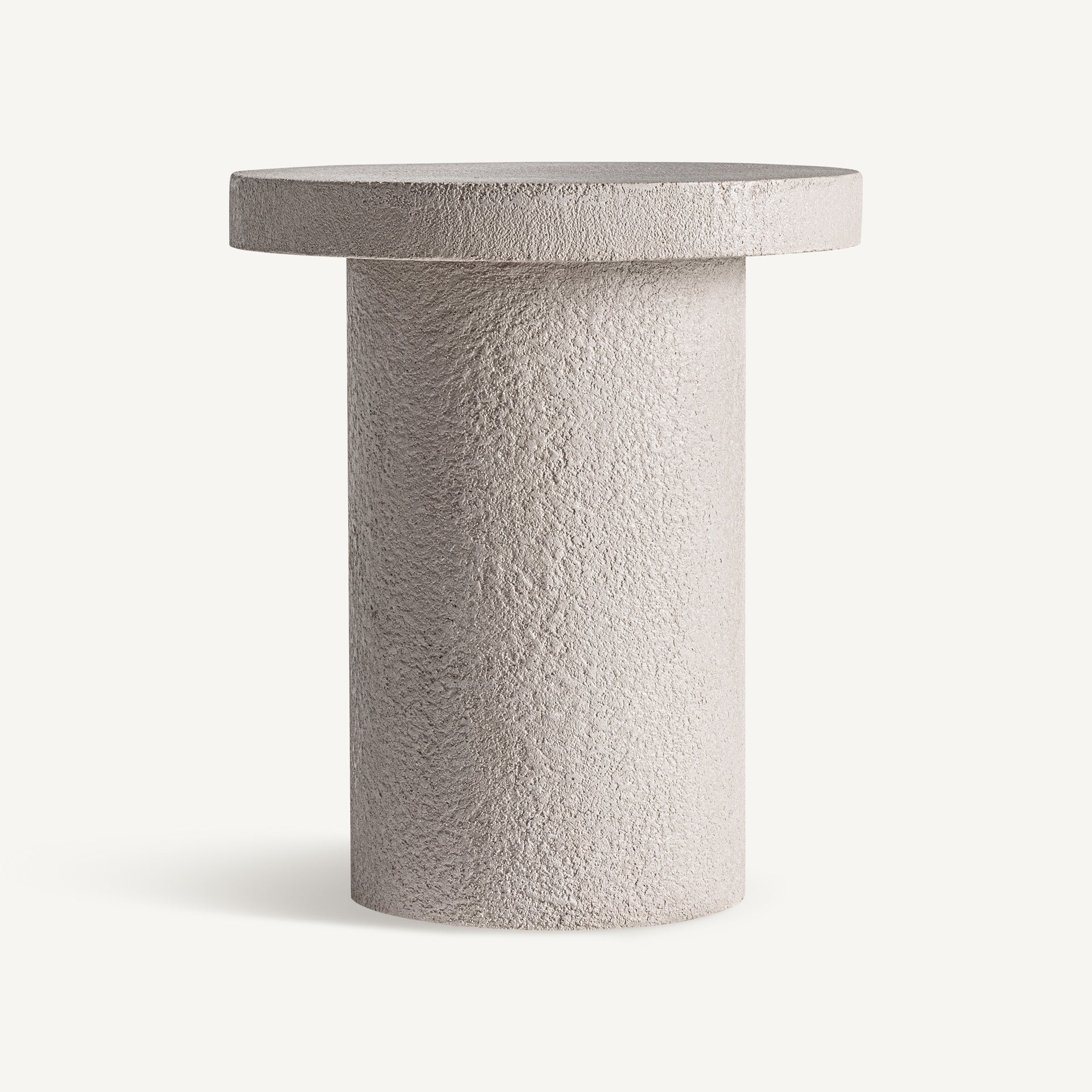 Boční venkovní stolek BANFE zlomená bílá