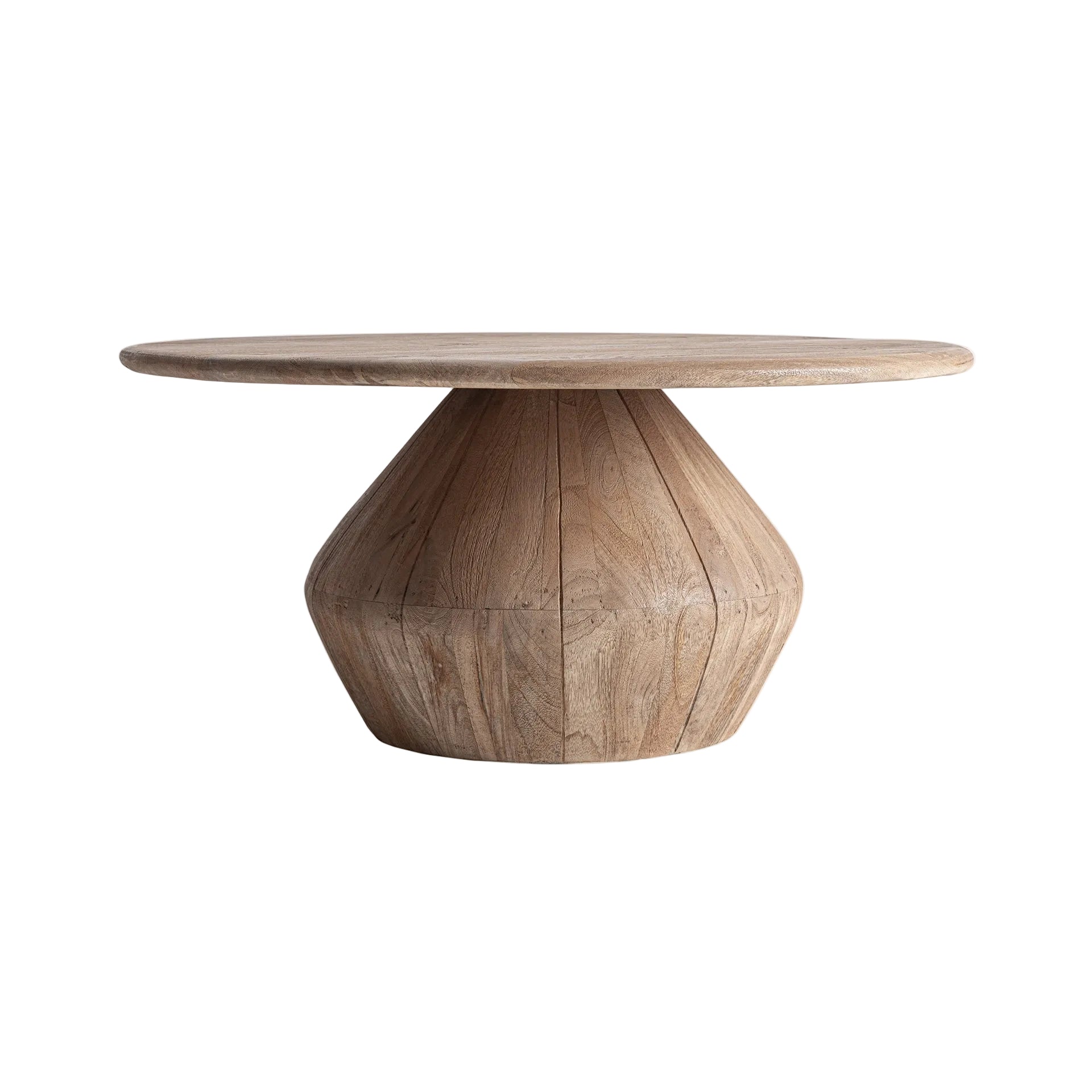 Kulatý konferenční stolek JACQUARD z mangového dřeva