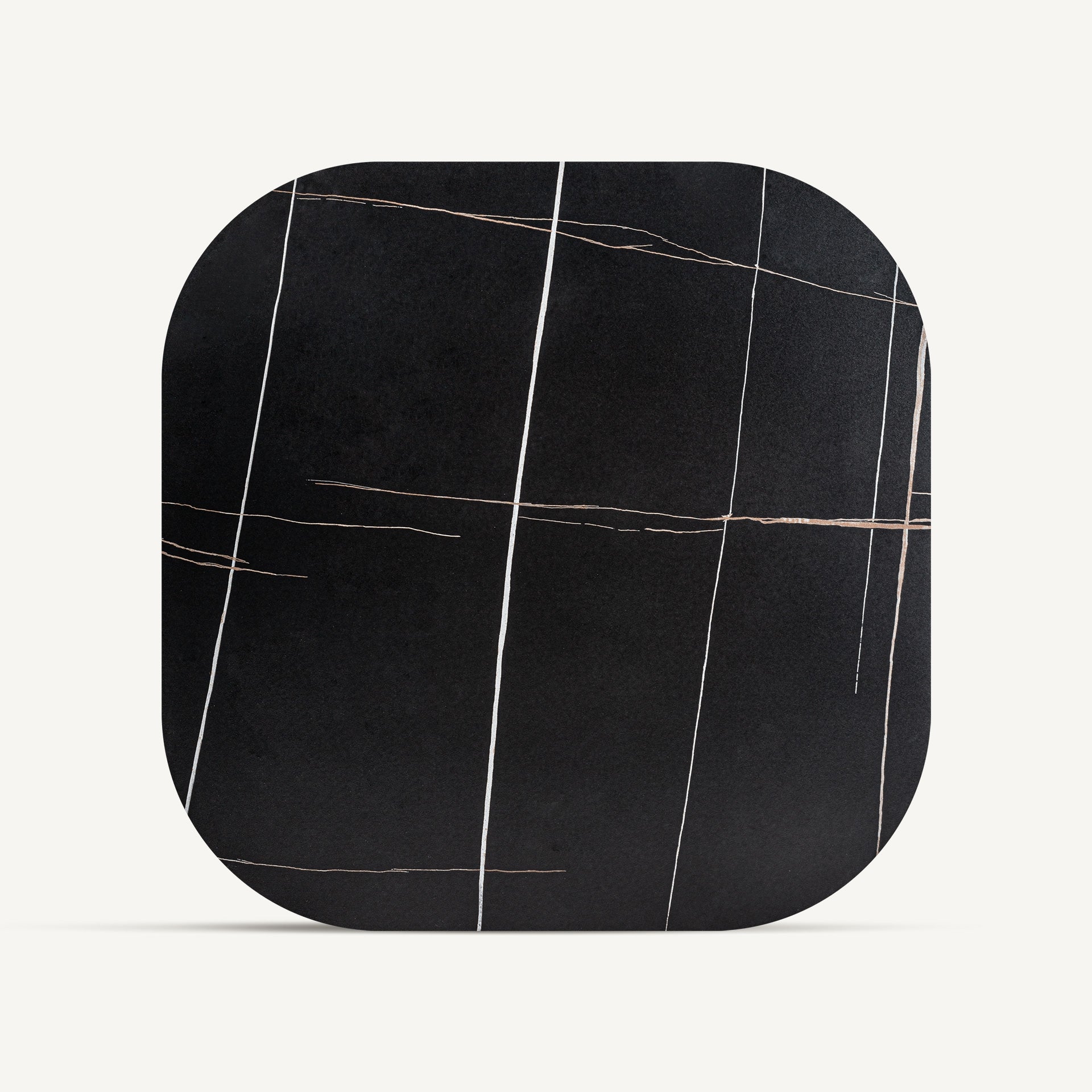 Konferenční stolek NEUFS dýha ořechová s černou deskou