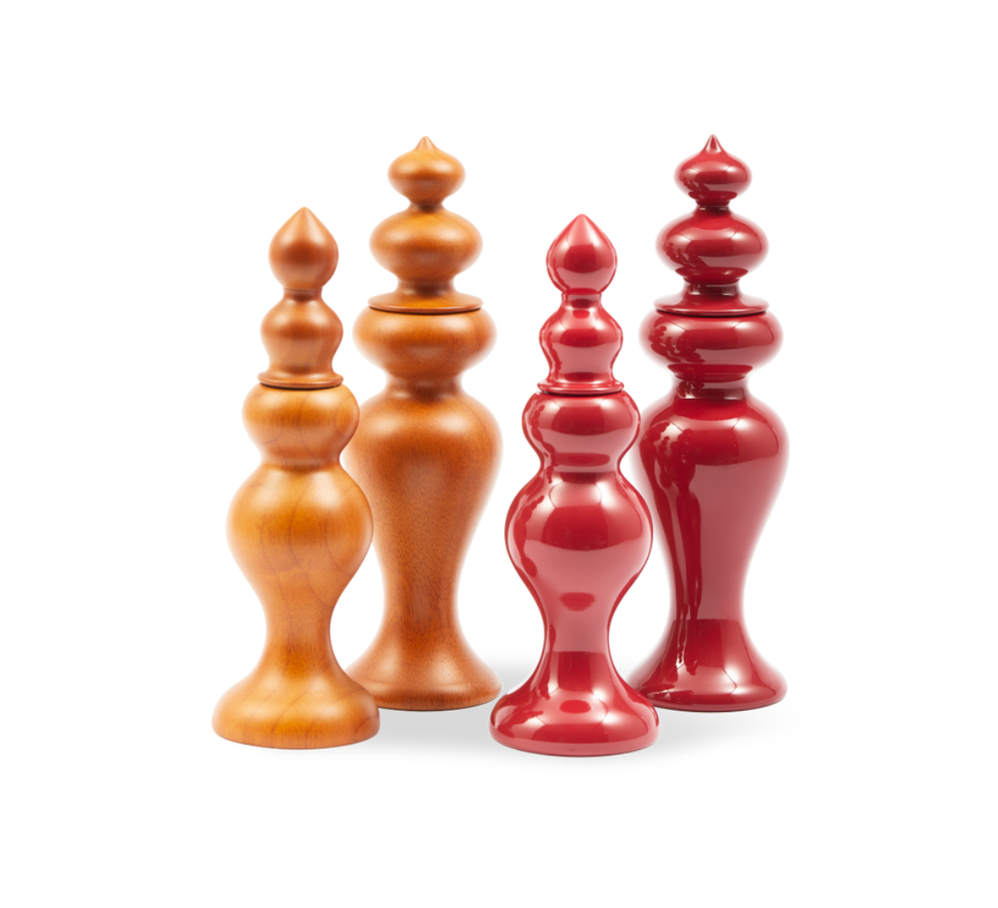 GRINDER SALT/PEPPER brown salt and pepper mill