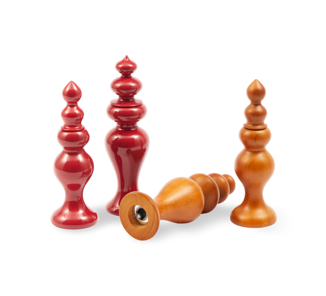 GRINDER SALT/PEPPER brown salt and pepper mill