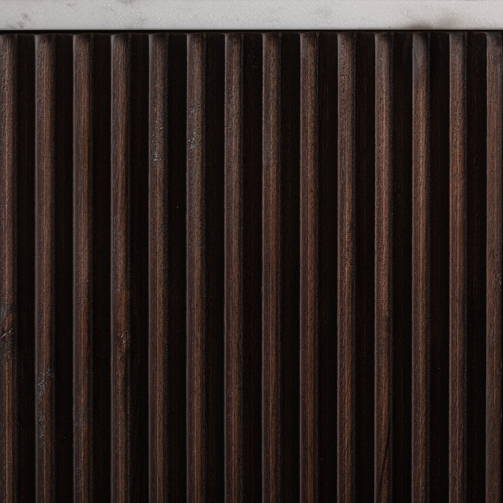 Televizní stolek CENVES z mangového dřeva s mramorovou deskou