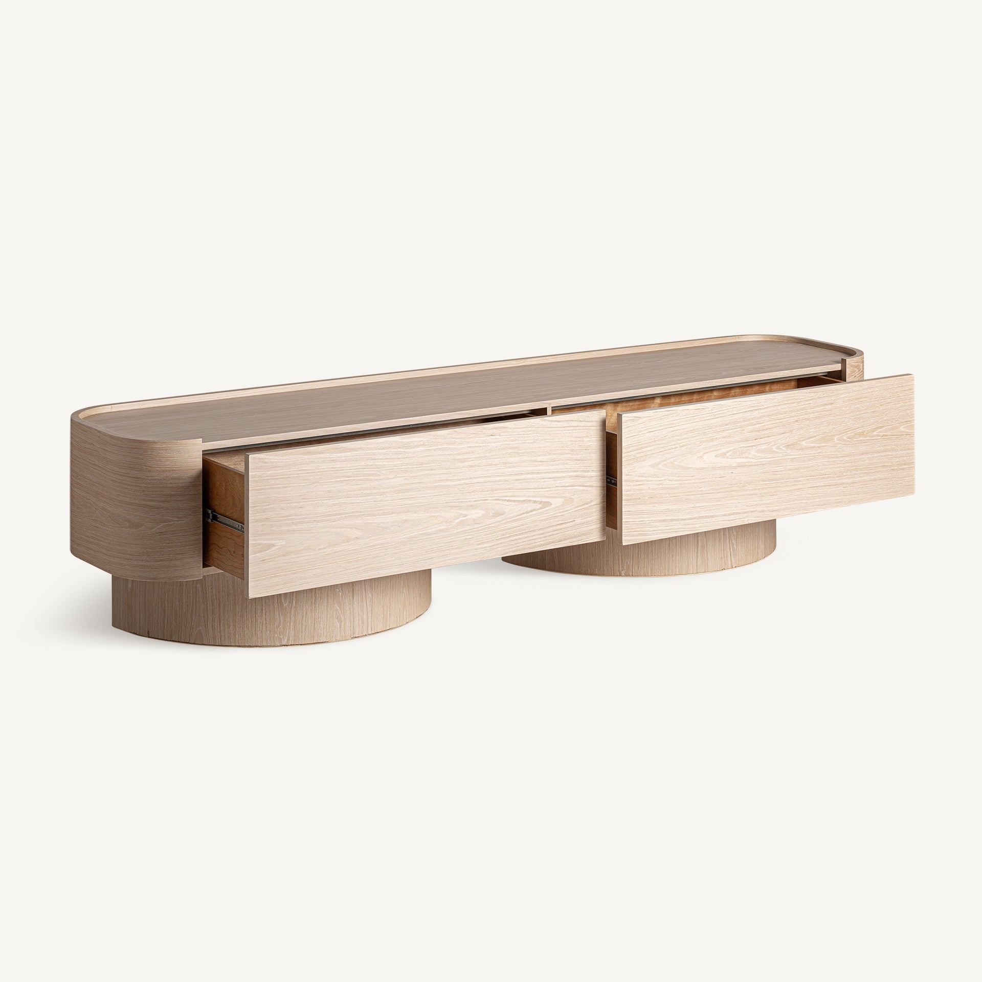 Televizní stolek PRAYSSAC dubová dýha