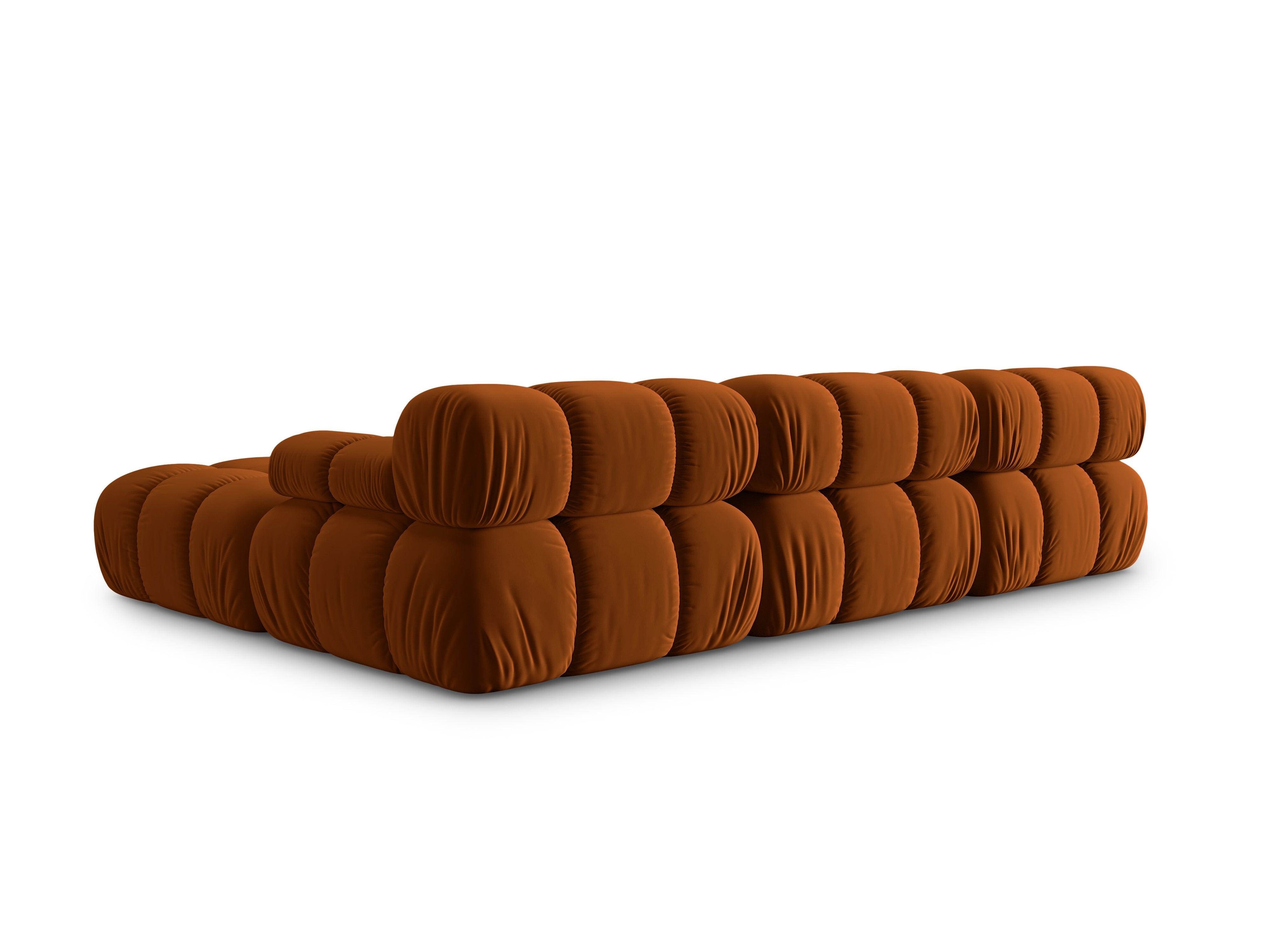 Narożnik modułowy aksamitny 4-osobowy TROPEA terracotta Milo Casa    Eye on Design