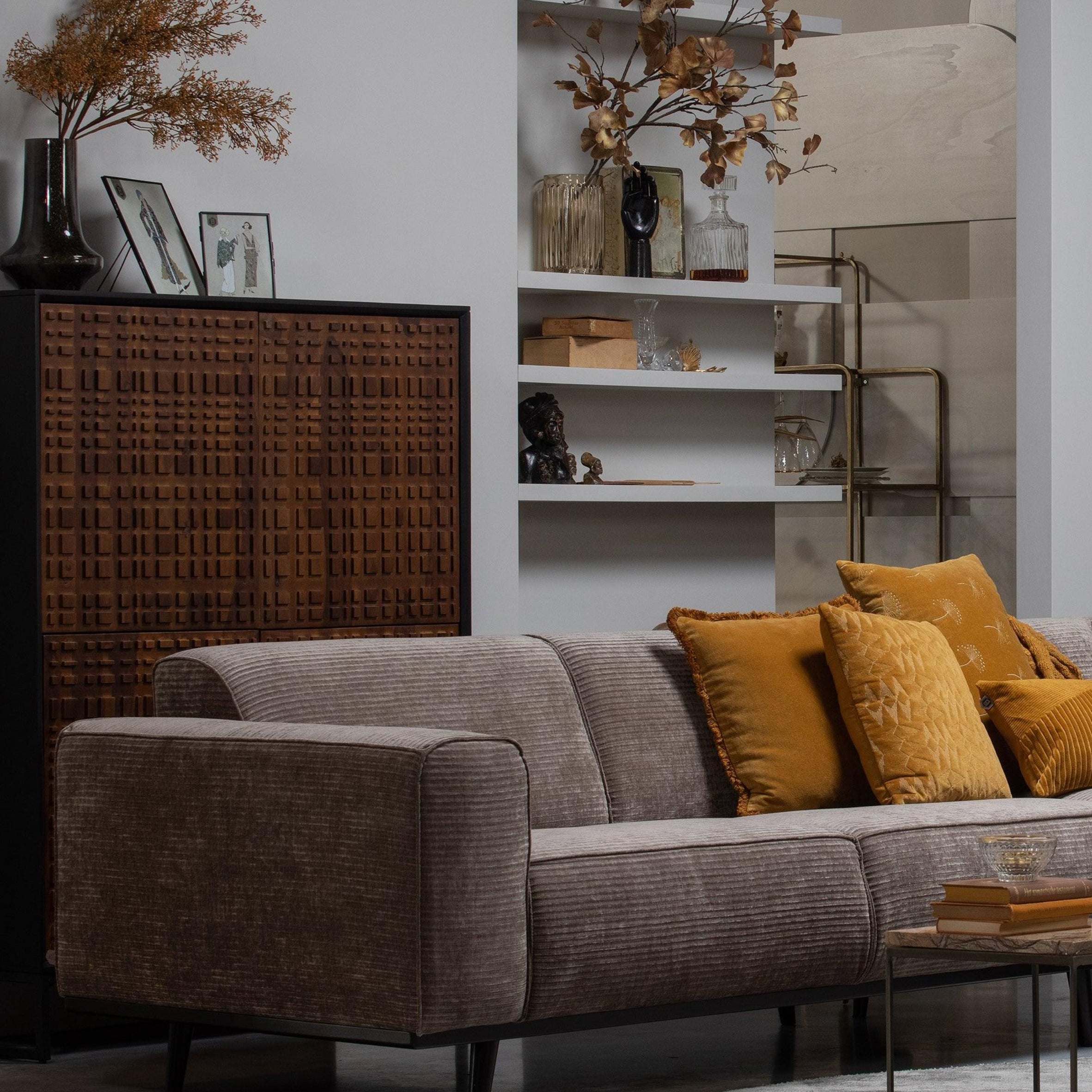 3-Seater Sofa STATEMENT Beige Chenille