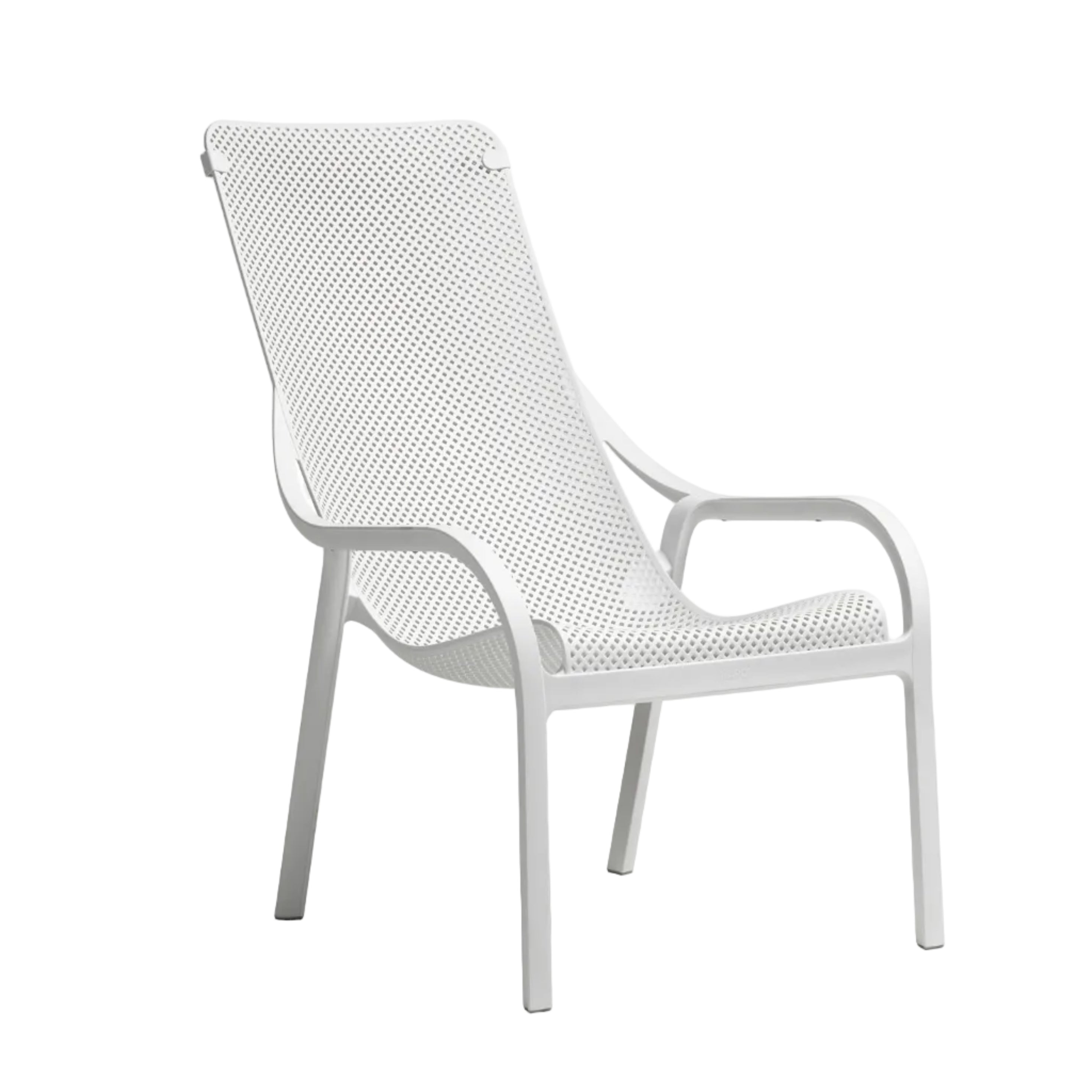 Bílý venkovní fotel NET